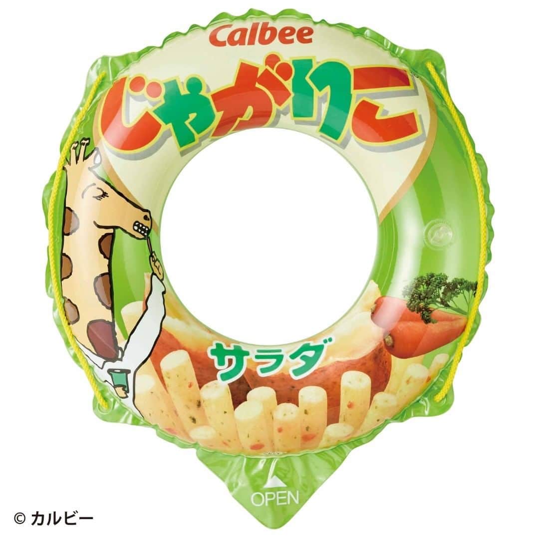 DOSHISHA ENJOYMENT DIVのインスタグラム：「もうすぐ夏休み！お菓子みたいな浮き輪はいかが？じゃがりこは70cmの浮き輪で、胸囲の目安は66cm（身長120〜130cm程度）スポーツ用品店やamazonでも販売中です！　発売元：サカモト　販売元：ドウシシャ　 #お菓子　#じゃがりこ 　#うきわ ＃浮き輪 ＃おもしろ」
