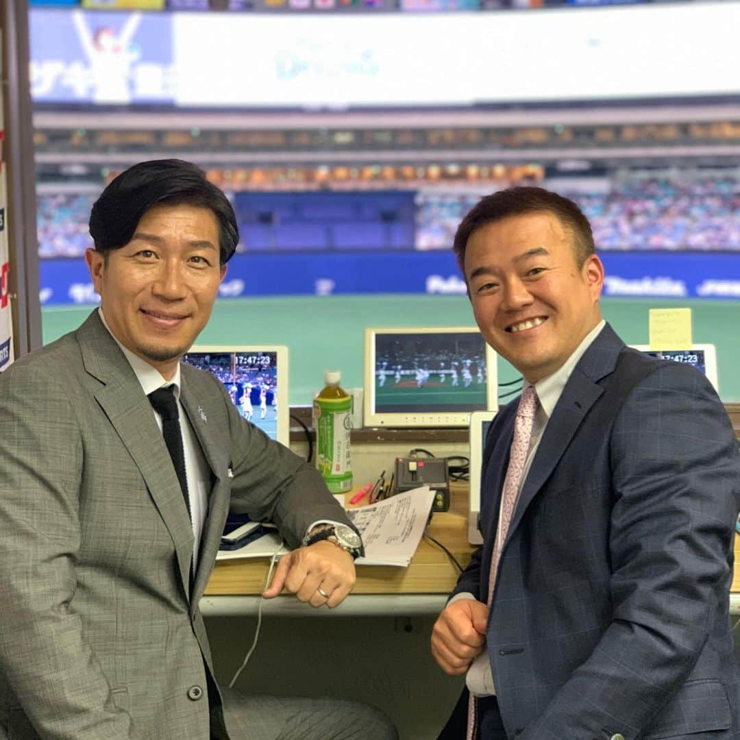 多村仁志さんのインスタグラム写真 - (多村仁志Instagram)「⚾️ 17:55～ #JSPORTS 2 より節丸アナ @yuichisetsumaru と一緒に #松坂大輔 今季初登板ゲームを解説致します🎙 #岩田稔 投手にも頑張って貰いたい！」7月16日 17時49分 - hit_tamu