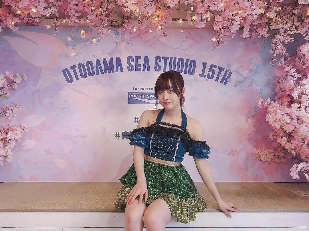 鎌田菜月さんのインスタグラム写真 - (鎌田菜月Instagram)「💗 昨日の余韻がすごい（筋肉痛）  #cherryblossom  #otodamaseastudio #pocarisweat #memories #pink」7月16日 18時13分 - nacky_k829