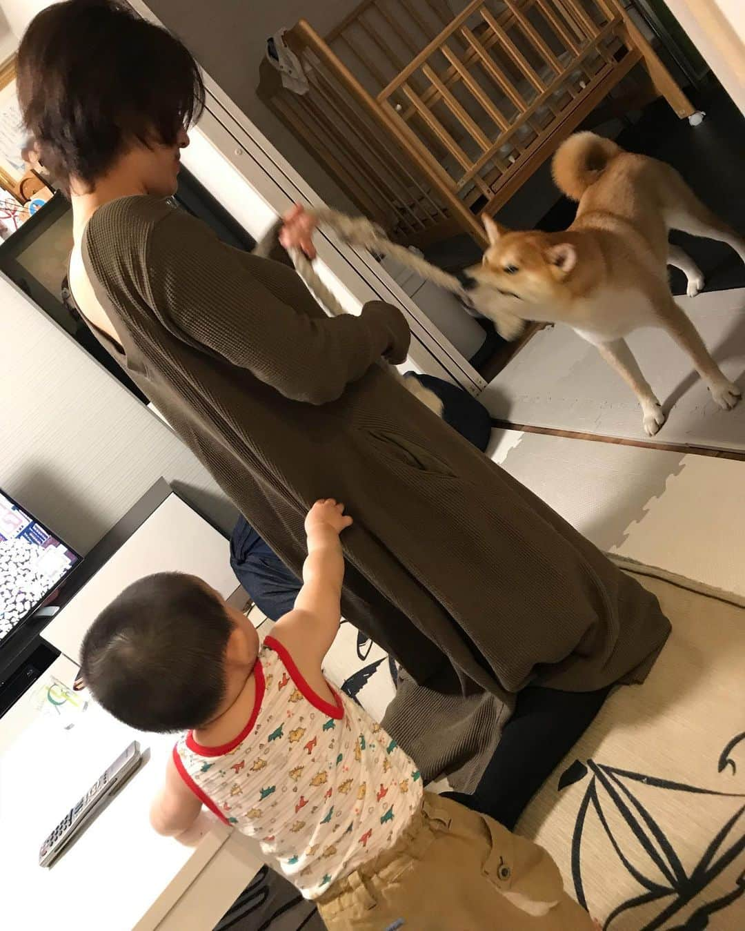 高橋みゆきさんのインスタグラム写真 - (高橋みゆきInstagram)「色ちゃん🎶あーちゃん🎶ミポリン🎶お家に遊びに来てくれたよ❣️心ノ祐にお誕生日プレゼント🎁本当いつもありがとう🙏そしてミポリン…ホルモン弟子がホルモン作ってくれました🤤美味しかった〜😆 #色ちゃん #あーちゃん #ネイリスト #ミポリン #ホルモン弟子  #ホルモン #うどん #美味かった〜 #誕生日プレゼント #1歳 #ありがとう #心ノ祐とクラ吉とたくさん遊んでくれた」7月16日 21時07分 - shin_miyukichi