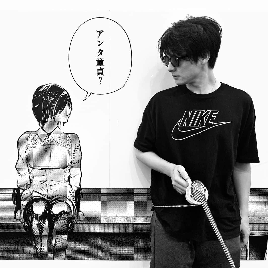 市原朋彦のインスタグラム：「サングラス越しにでも動揺を隠せない人。  #tokyoghoul #comic #manga #japan #japanesecomic #animation #anime #japaneseanime #movie #tokyo #東京喰種 #映画 #アニメ #漫画」