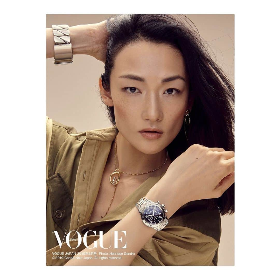 冨永愛さんのインスタグラム写真 - (冨永愛Instagram)「VOGUE JAPAN 8月号✨ ⌚️✨ The latest August issue of VOGUE JAPAN  Photos: @henriquegendre Styling: @rena_semba Model: @ai_tominaga_official wearing a watch from @montresbreguet, bracelet from @tomwood_project, single earring and necklace from @charlottechesnaisjewelry and jumpsuit from  @isabelmarant Hair: @noritakabayashi  Makeup: @tomohiro1820 Manicure: @takano_naoko  Digital Retouching: @taugeretouch #voguejapan #augustissue」7月16日 21時23分 - ai_tominaga_official