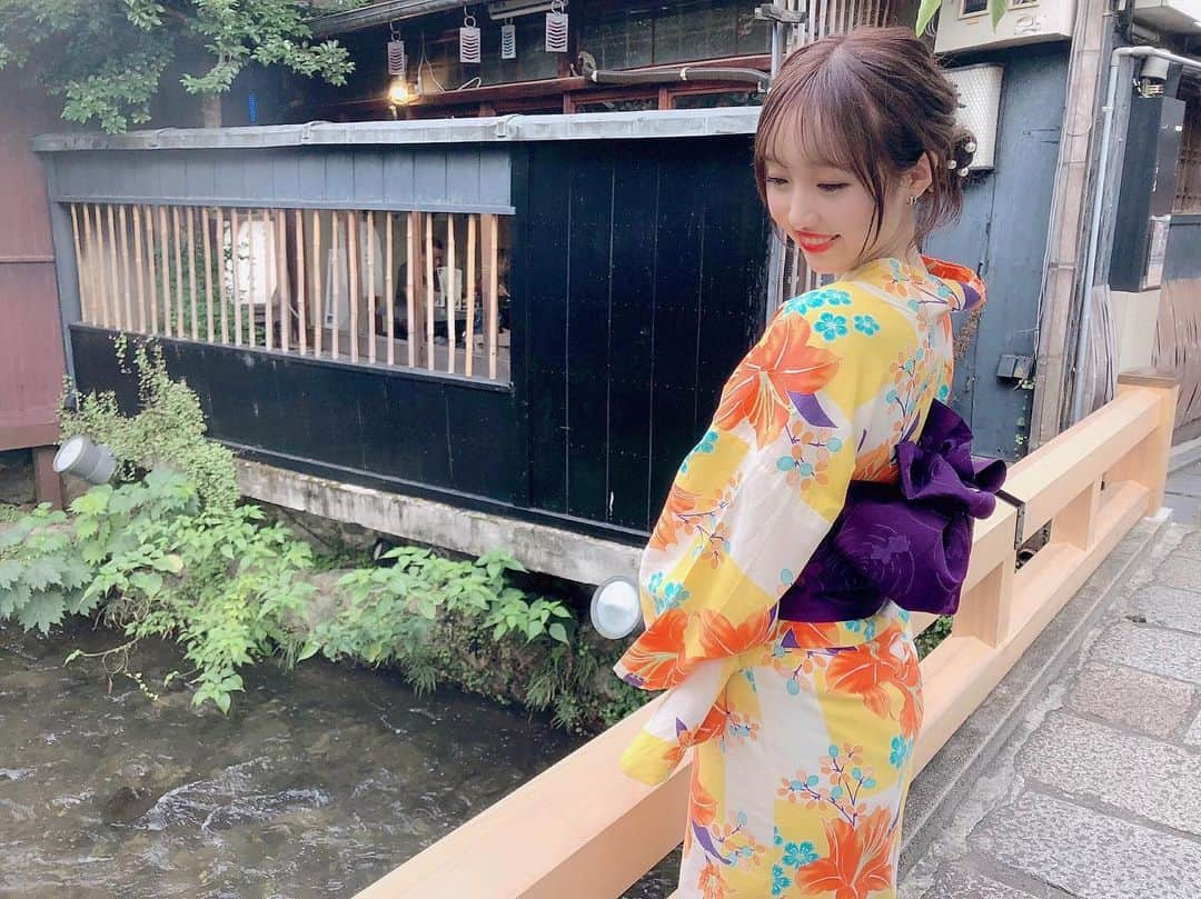 星野麻里愛さんのインスタグラム写真 - (星野麻里愛Instagram)「#浴衣 #浴衣女子 #京都#京都浴衣  #夏の定番」7月16日 21時38分 - maria.pink28