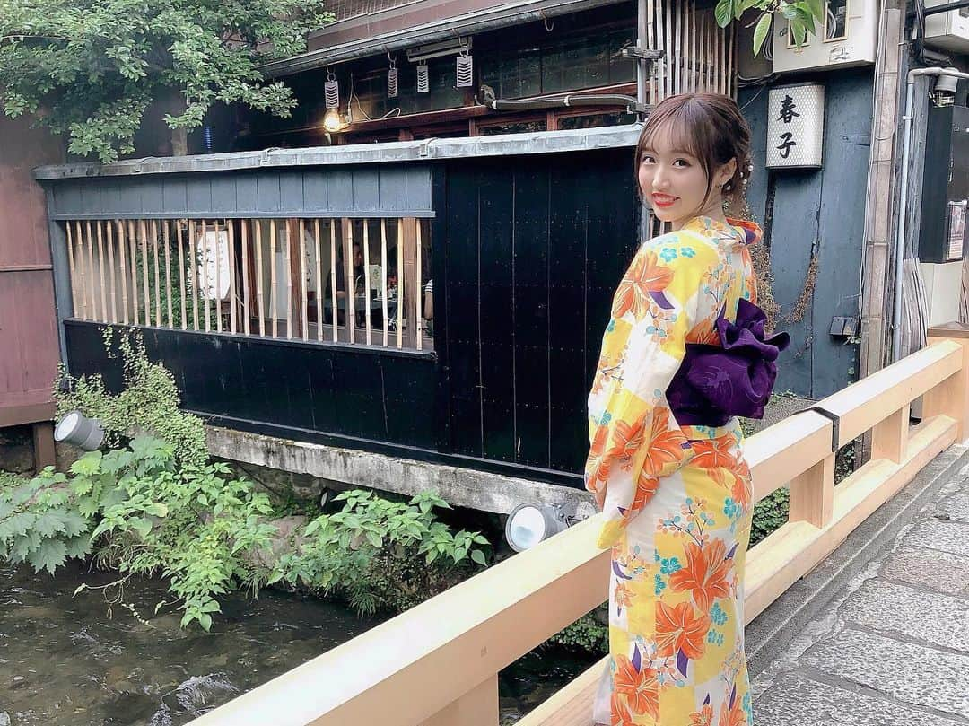 星野麻里愛さんのインスタグラム写真 - (星野麻里愛Instagram)「#浴衣 #浴衣女子 #京都#京都浴衣  #夏の定番」7月16日 21時38分 - maria.pink28