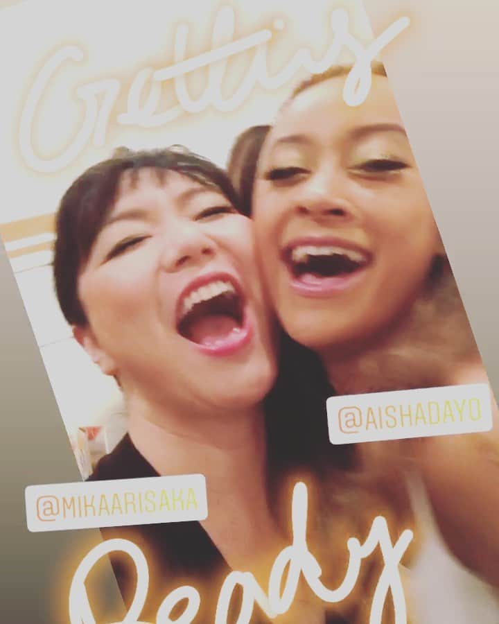有坂美香のインスタグラム：「With Miss Aisha She's so cute💗」