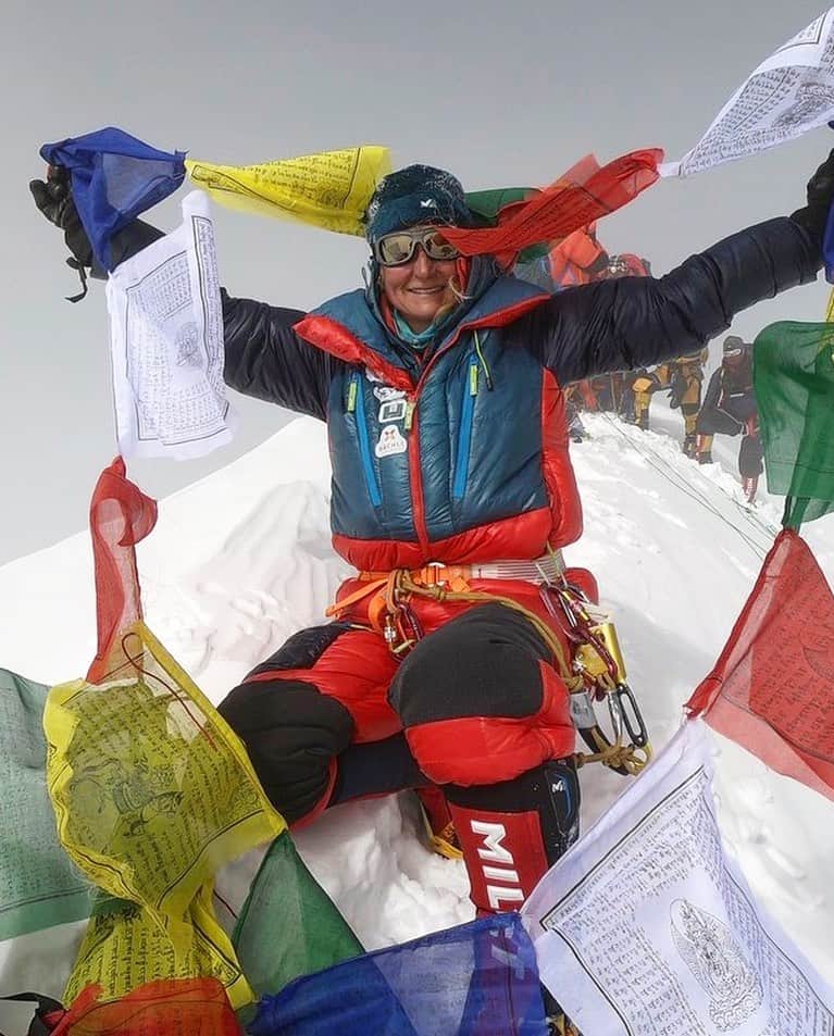 ミレーさんのインスタグラム写真 - (ミレーInstagram)「@sophie_lavaud on top of the Gasherbrum I (8068m), July 12th, 8:45 AM.  #MilletRiseUp #Karakoram #mountaineering #mountains #alpinisme #alpinism #alpinismo #summit」7月16日 22時55分 - millet_mountain