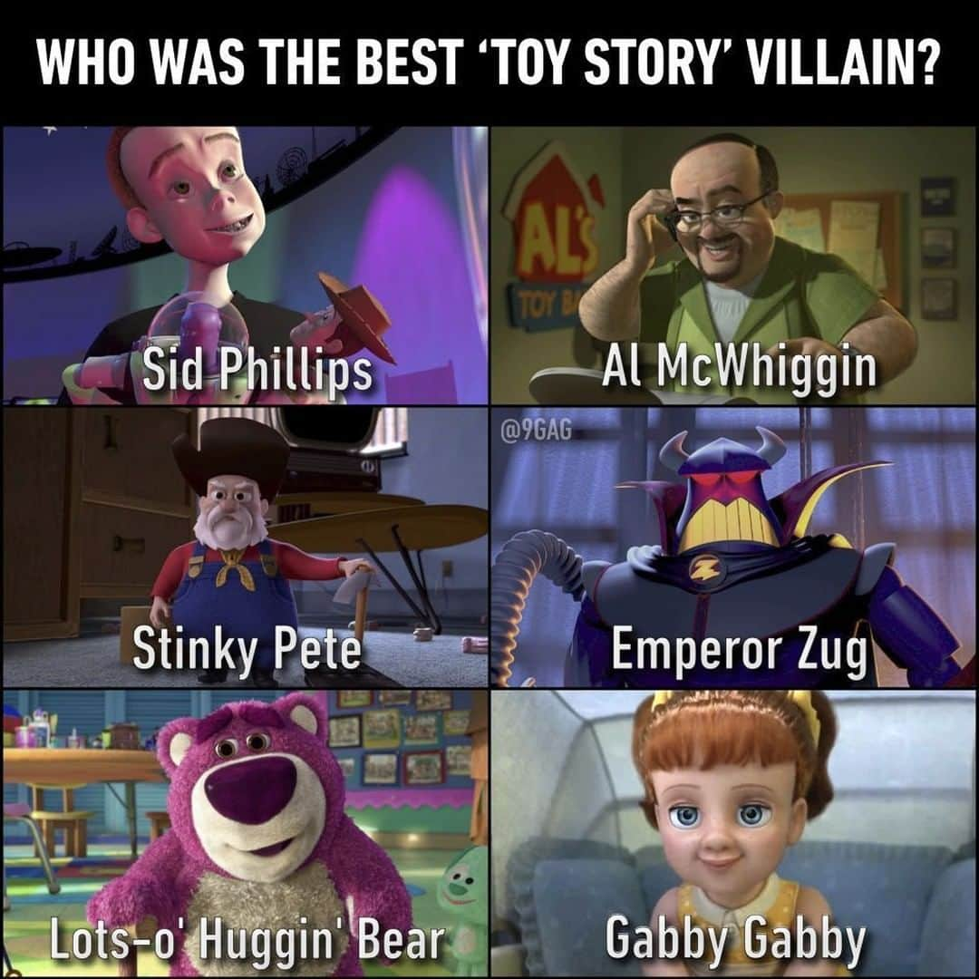 9GAGさんのインスタグラム写真 - (9GAGInstagram)「You've got a foe in me⠀ #toystory #villains #toystory4 #pixar #9gag」7月13日 4時00分 - 9gag