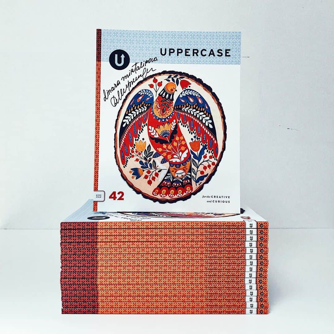 Dinara Mirtalipovaのインスタグラム：「I’ve got a few signed copies of Uppercase 42 available through Etsy (international shipping available) and my website (free US shipping over $50) #Uppercase42 #uppercasemag」