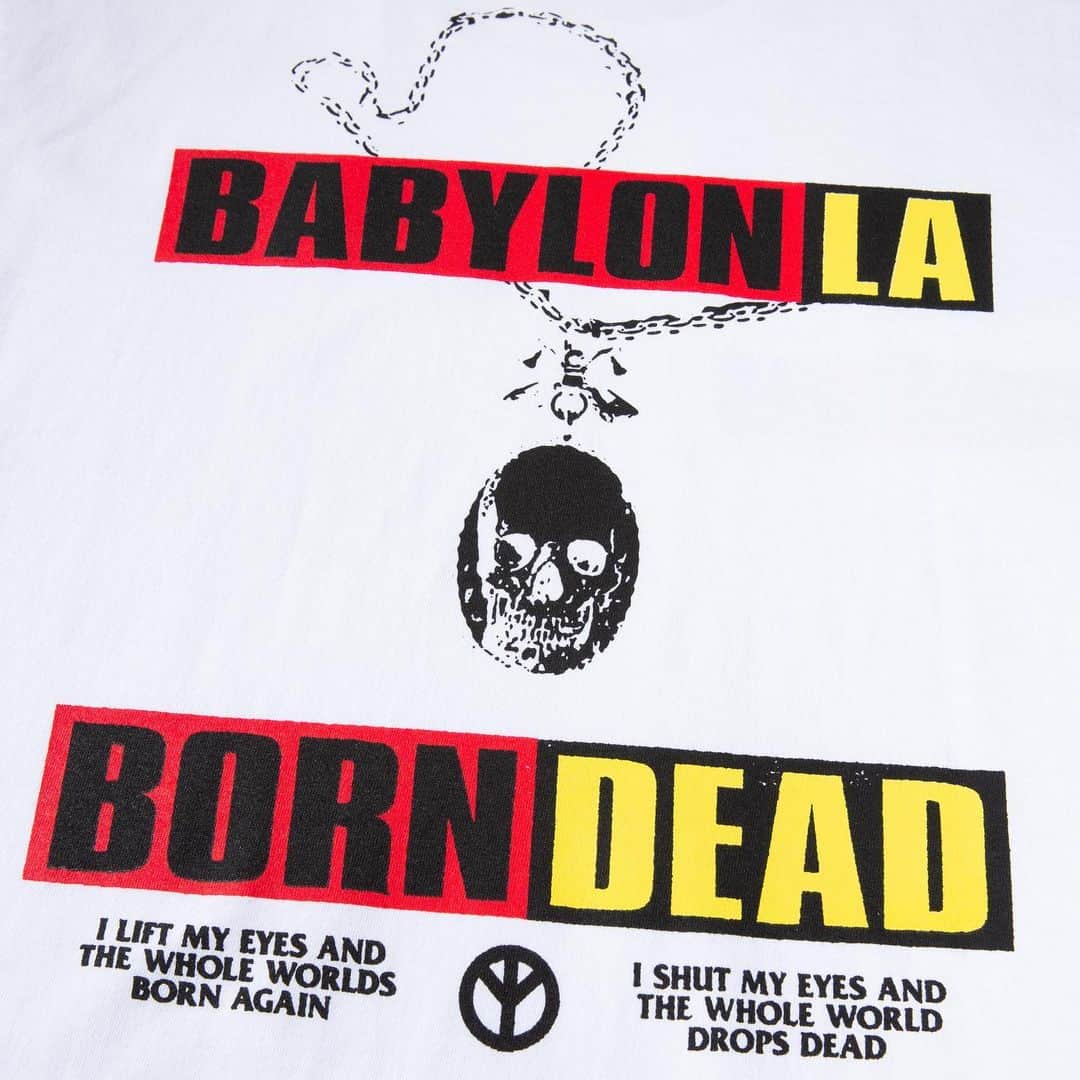 Babylon LAさんのインスタグラム写真 - (Babylon LAInstagram)「Born Dead Tee Available Now @ Babylon.la」7月13日 3時19分 - babylon.la