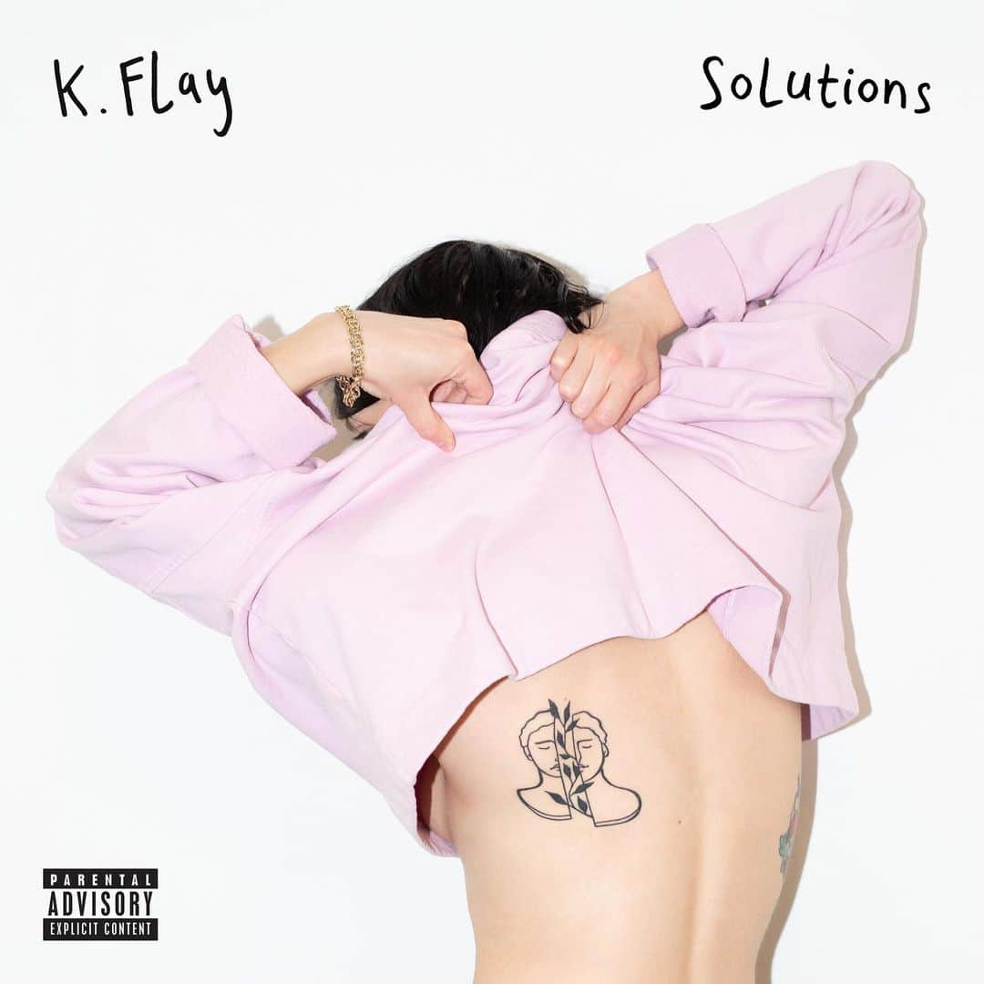 のインスタグラム：「New @kflay album Solutions is out today. I had the pleasure of co-writing Not In California and DNA with K.Flay and @iamtommyenglish 🖤🌴🧬」