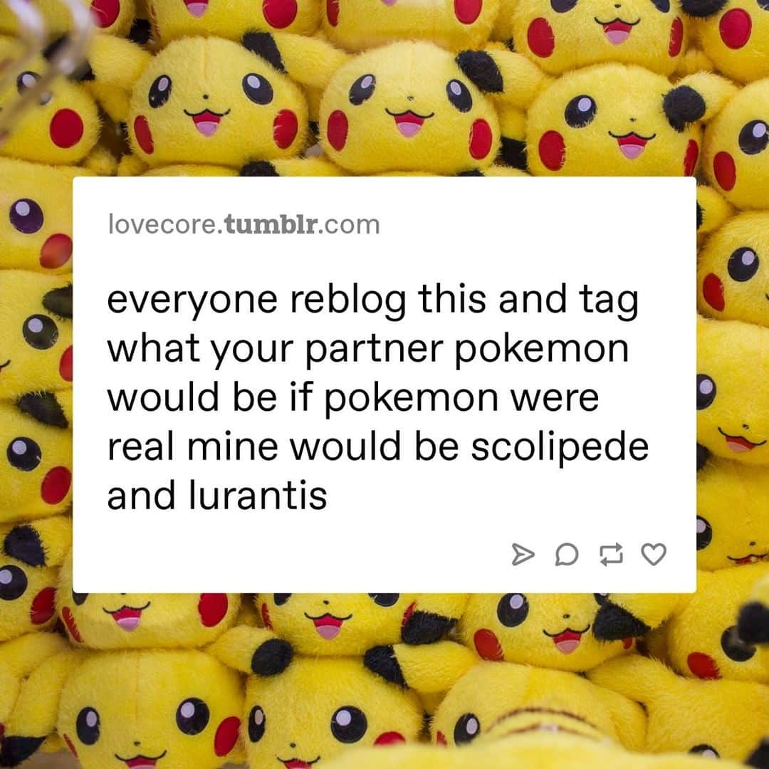 Tumblrさんのインスタグラム写真 - (TumblrInstagram)「what would your partner #pokemon be?⁠ #nintendo #pokemongo #pikachu⁠」7月13日 3時25分 - tumblr