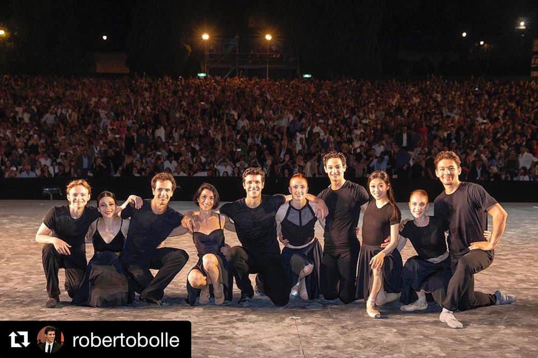 倉永美沙さんのインスタグラム写真 - (倉永美沙Instagram)「After 3 sold out shows in #Rome #caracalla we are ready to move on. Florence is next. See you there! GRAZIE ROMA! ❤️ ロベルトボッレアンドフレンズローマ、三日間連続売り切れでした。次はフィレンツェ! #bolletour2019 #summertour #ロベルトボッレアンドフレンズ #イタリア#robertobolleandfriends @daniil @maiamakhateli @stefania.figliossi @_angelogreco_ @misakuranaga @melnik_tanya88 @adamzhanbahtiyar @elena_vostrotina #sashariabko」7月12日 19時40分 - misakuranaga