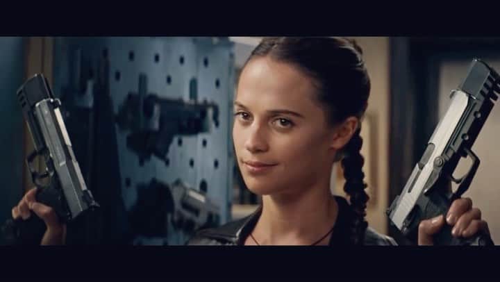アリシア・ヴィキャンデルのインスタグラム：「“I’ll take two.” Tomb Raider sequel in the works.」