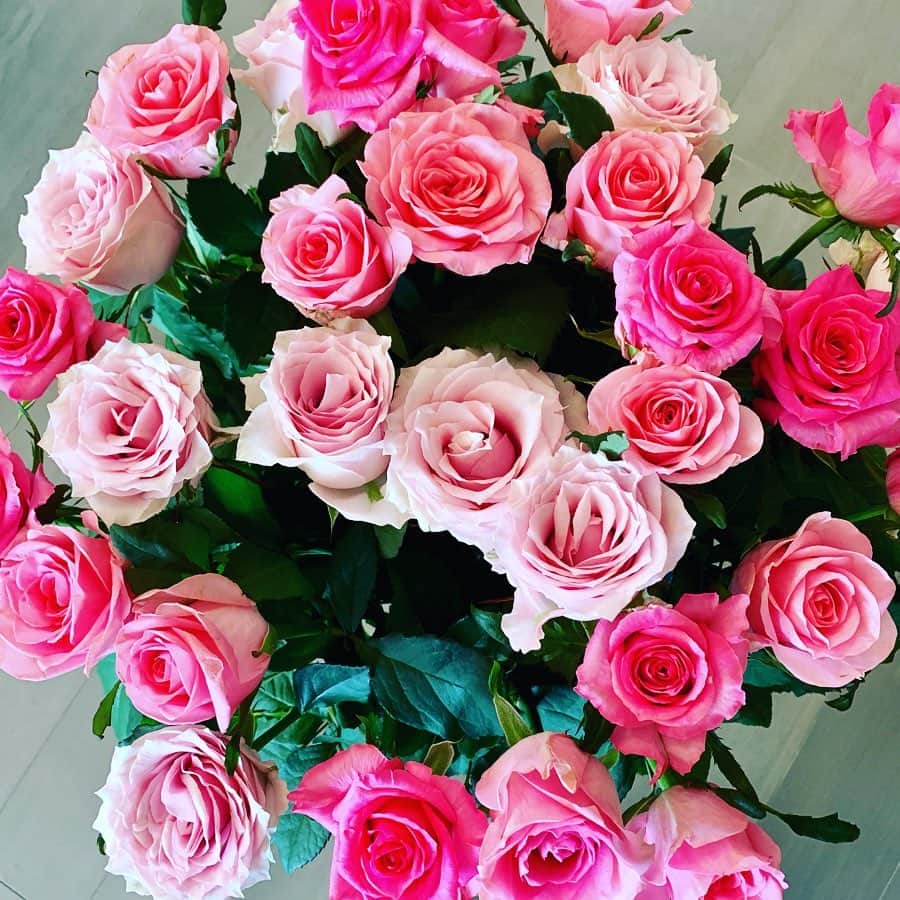 神田うのさんのインスタグラム写真 - (神田うのInstagram)「帰宅したらお部屋に時々贈ってくれるいつもの素敵な薔薇が🌹🌹🌹 お花は心のビタミン✨ ハニーちゃん💕の気遣いに感謝❤️ 最近口が達者になってきて7歳でこれか…先が思いやられるなー😔といっぱいいっぱいでしたので… #心のビタミン  私はこれで母親業頑張れます。 #心の#ビタミン#ピンク#pink#ピンクの薔薇#薔薇#ローズ#rose#pinkrose#pinkroses🌹 #pinkroses🌷 #ローズギャラリー」7月12日 20時05分 - unokandaofficial