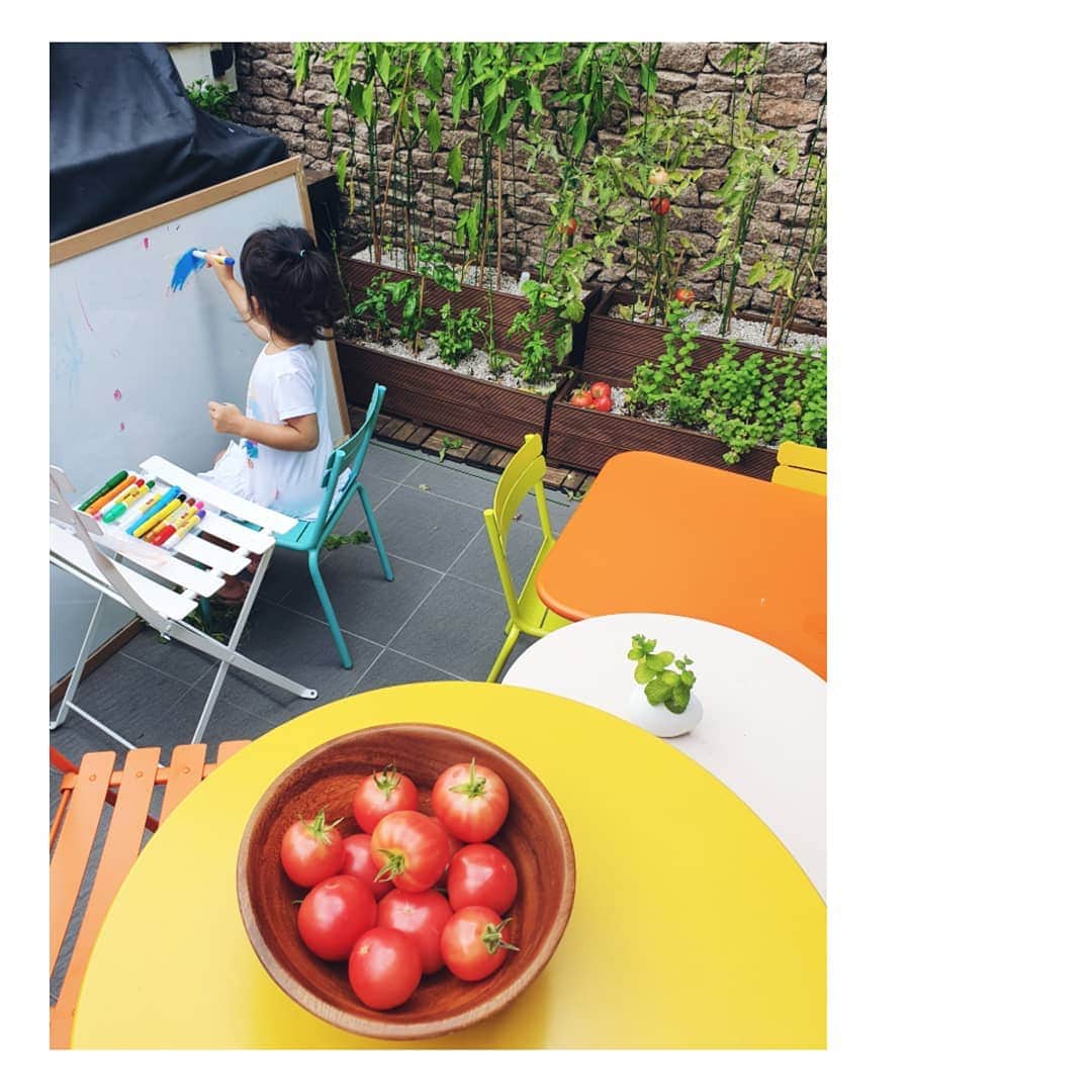 ソ・ユジンさんのインスタグラム写真 - (ソ・ユジンInstagram)「#서현이_ 🍅🌿 #paikso_gargen」7月12日 20時57分 - yujin_so