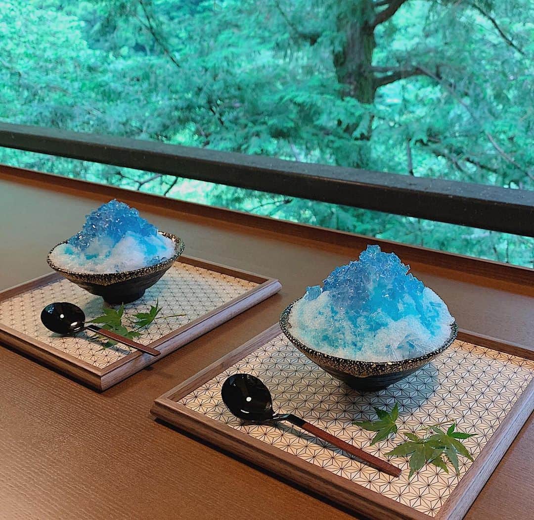 工藤はるかさんのインスタグラム写真 - (工藤はるかInstagram)「ㅤㅤㅤㅤㅤㅤㅤㅤㅤㅤㅤㅤㅤ やっとこれた 星野リゾート 界 箱根🌿 @ami_ishii_ とふたり旅❤︎ 界タビという20代限定プランで来ました👭 ㅤㅤㅤㅤㅤㅤㅤㅤㅤㅤㅤㅤㅤ あぁ.. 癒しだ.. 到着してすぐに あじさいかき氷のサービスが🍧 ㅤㅤㅤㅤㅤㅤㅤㅤㅤㅤㅤㅤㅤ あと、最近気付いたのだけど わたし大きい窓がすきみたいで (公共の施設とかマンションとか) このお部屋も大きい窓から一面緑が見えて 入った瞬間のテンションの上がりようったら。 ㅤㅤㅤㅤㅤㅤㅤㅤㅤㅤㅤㅤㅤ 今日から満室だそうですが とっても静かなのが不思議😪 ㅤㅤㅤㅤㅤㅤㅤㅤㅤㅤㅤㅤㅤ このあとは温泉にゆっくり浸かってきます〜〜 至福だ🥺🧡 ㅤㅤㅤㅤㅤㅤㅤㅤㅤㅤㅤㅤㅤ #har_trip #星野リゾート #hoshinoresorts #界 #kai #界箱根 #kaihakone #pr #界タビ20s #kaitabi20s  ㅤㅤㅤㅤㅤㅤㅤㅤㅤㅤㅤㅤㅤ」7月12日 21時03分 - har_326