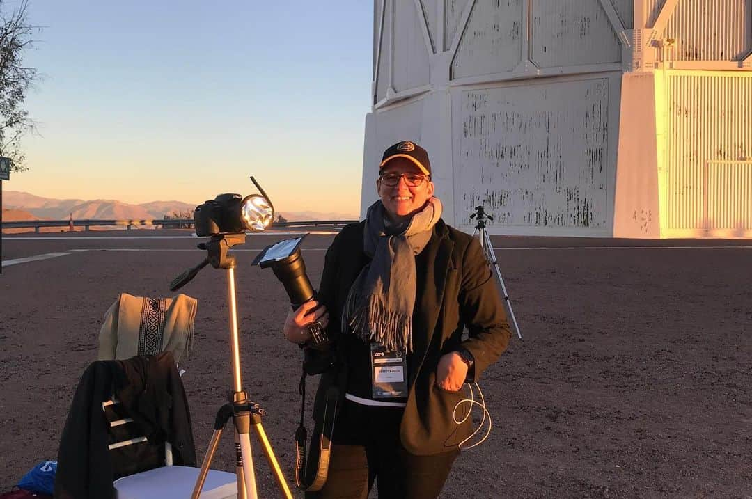 NASAさんのインスタグラム写真 - (NASAInstagram)「A total solar eclipse passed over parts of South America on July 2, 2019. Anticipating breathtaking views, Goddard photographer Rebecca Roth flew down to Chile on her own time, and now she's sharing her photos with us:  My name is Rebecca Roth and I’m a photographer here at Goddard. I just got back from vacation in Chile, where I photographed the July 2 eclipse from the National Science Foundation’s (@nsfgov) Cerro Tololo Inter-American Observatory (@cerrotololo). The observatory is located in the foothills of the Andes, 7,241 feet (2,200 meters) above sea level in the Coquimbo Region of northern Chile. This total solar eclipse is one of the most incredible things I’ve seen in my entire life.  From high up on the mountains, I got to watch the eclipse progress across a cloudless, clear blue sky. I can count on one hand how many times I’ve been in the middle of photographing something so stunning that I had to put my camera down to see it with my own eyes. Few photos are worth missing. I’ve already marked April 8, 2024, on my calendar — the next total solar eclipse in North America.  Over the next few days, we’ll be sharing more of my eclipse pictures, so you can follow along as I process them. If you have any questions about how I took these images, leave them in the comments below! [1] Composite image of the eclipse stages [2] Silhouette of my fellow eclipse photographers [3] Me during the post eclipse sunset [4] My eclipse-day paraphernalia  Credit: Rebecca Roth #eclipsesolar2019 #eclipse2019 #eclipsetotal #NSFScience #NSF #science #sun #moon #earth #nasa #nasagoddard #photogarpher #eclipse」7月13日 4時13分 - nasagoddard