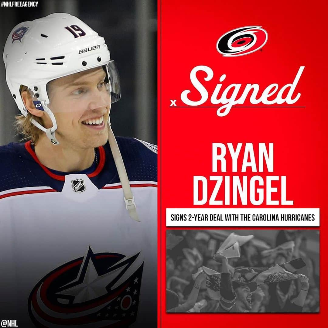 NHLさんのインスタグラム写真 - (NHLInstagram)「@ryan_dzingel is the newest member of the @nhlcanes! 🌪 #NHLFreeAgency」7月12日 22時50分 - nhl