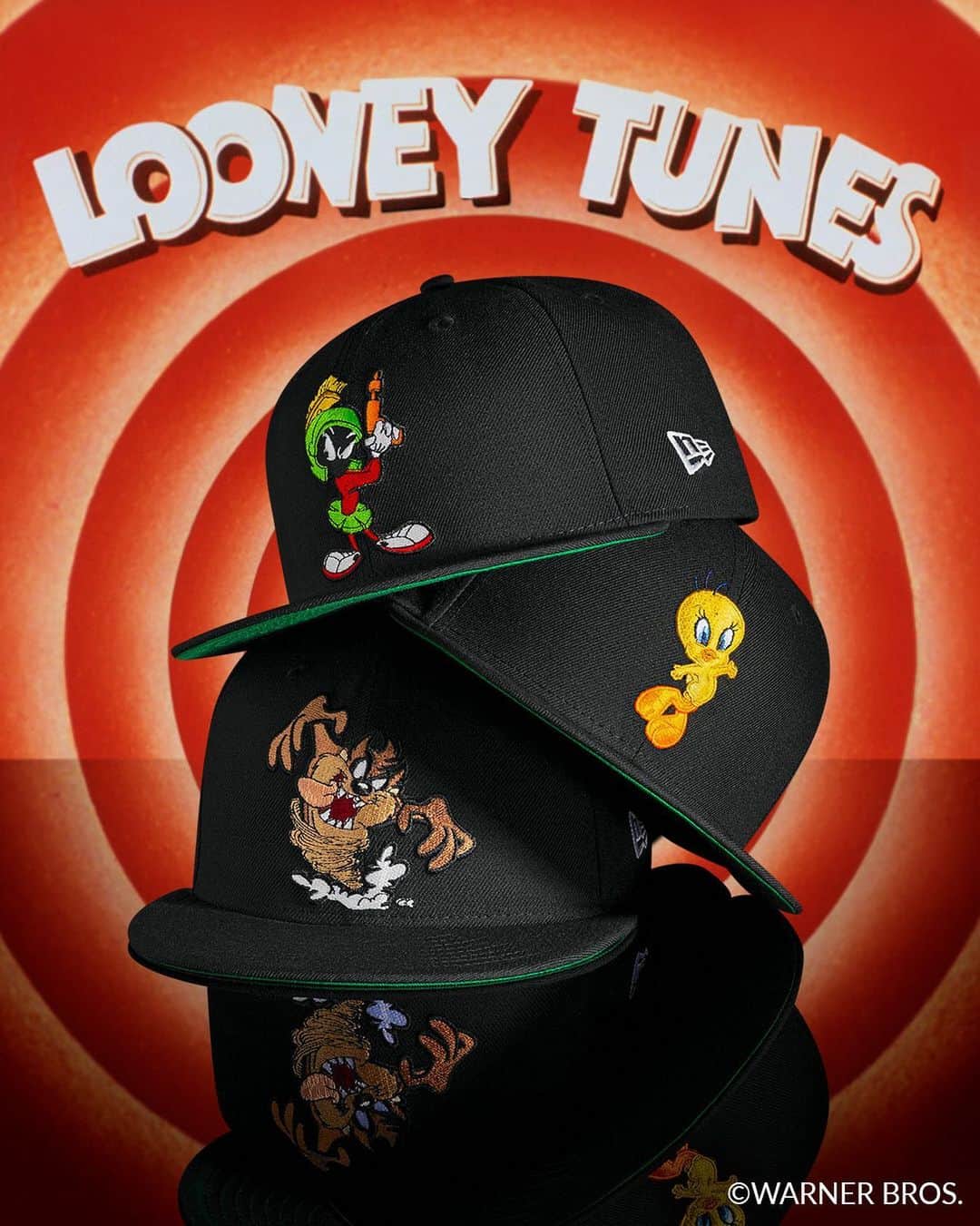 ニューエラ・キャップのインスタグラム：「That’s not all folks. Shop the full Looney Tunes #NewEraCap Collection now at neweracap.com」