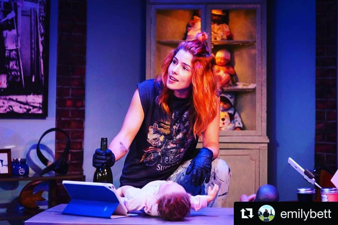 アイシャ・タイラーさんのインスタグラム写真 - (アイシャ・タイラーInstagram)「Go see my best girl @emilybett be brilliant off-broadway in reborning @realitycurve. She’s an absolute superstar. #getit ・・・ “This here is Kelly and I am fortunate to get to bring her to life tonight at the @sohoplayhouse 🤘🏼Zayd Dorhn’s Reborning is a wild rollercoaster that @loritriolo @paul.piaskowski and I are currently riding. Tonight we officially open!!! 💥 This has been an experience of a lifetime. 👶🖤🧡🖤👶”」7月12日 23時58分 - aishatyler