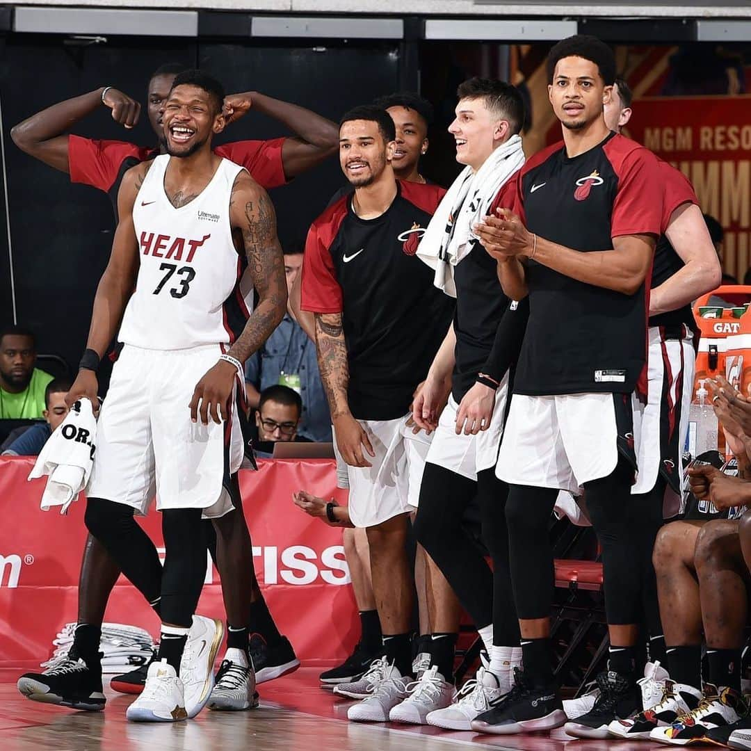 Miami HEATさんのインスタグラム写真 - (Miami HEATInstagram)「The #SummerHEAT squad has qualified for the @NBASummerLeague playoffs!  Saturday's quarterfinal matchup vs New Orleans tips off at 6:30pm on ESPN.」7月13日 0時12分 - miamiheat