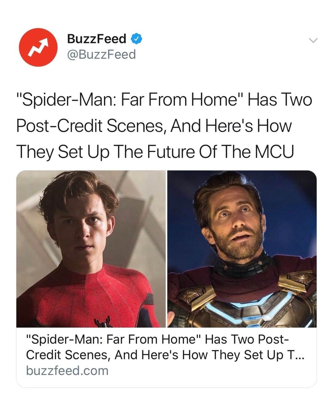 BuzzFeedさんのインスタグラム写真 - (BuzzFeedInstagram)「🚨SPOILERS AHEAD🚨 Let's talk about what the ending of "Far From Home" means for the future of Marvel movies 💥 Link in bio 👀」7月13日 1時01分 - buzzfeed
