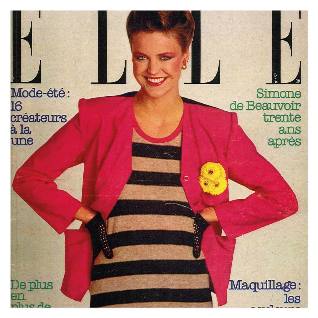 ソニアリキエルさんのインスタグラム写真 - (ソニアリキエルInstagram)「[RYKIEL ARCHIVES] The iconic Rykiel striped knit featured on the cover of French ELLE in 1979 ♥️ #soniarykiel #rykielstipes #archives #vintageeditorial」7月13日 1時13分 - soniarykiel