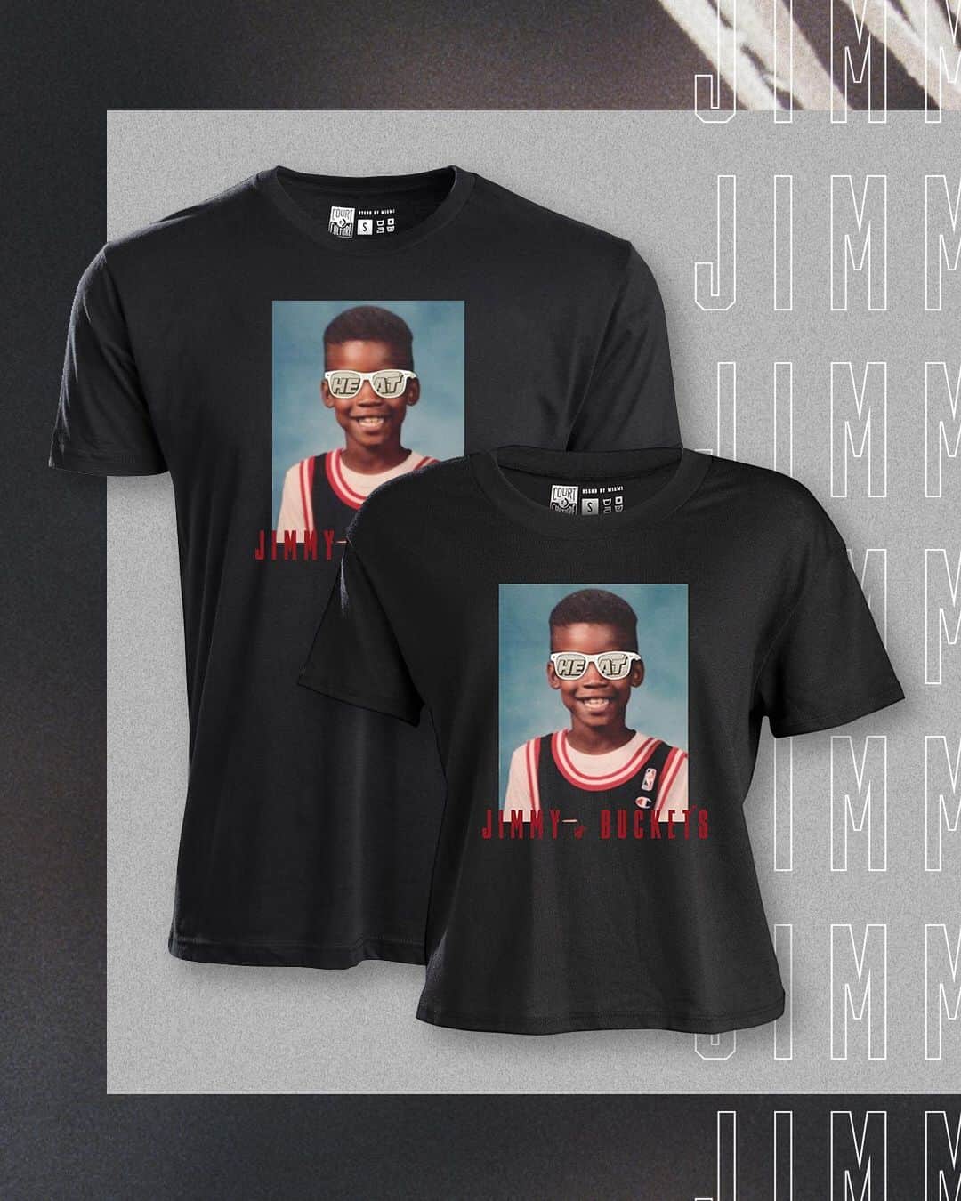 Miami HEATさんのインスタグラム写真 - (Miami HEATInstagram)「Jimmy Buckets 😎⁣ ⁣ Be the first to get your @jimmybutler Court Culture tees thru the link in our bio!」7月13日 2時06分 - miamiheat