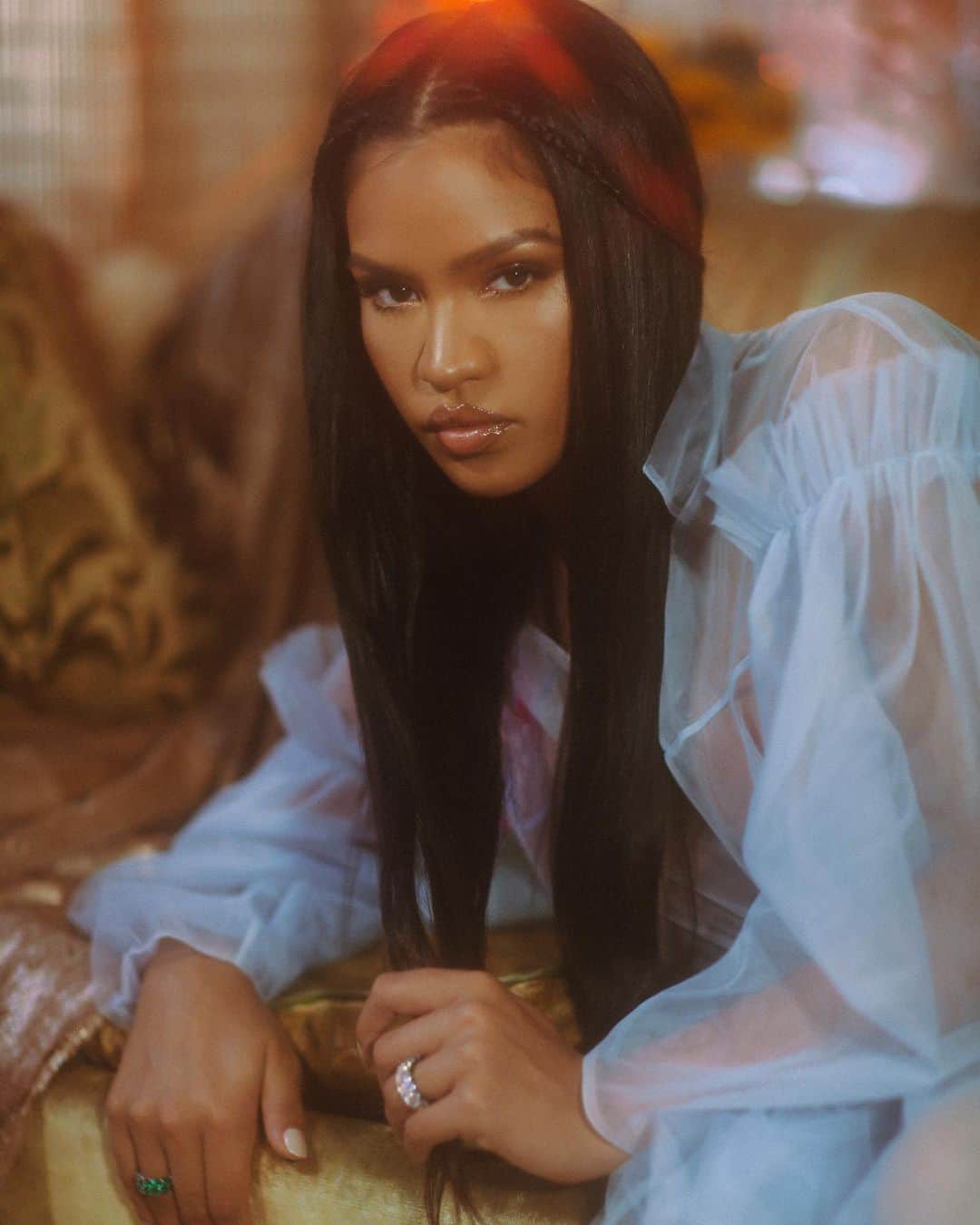 cassieのインスタグラム：「Talked to @lofficielusa about my new team, making new music, and preparing for motherhood. Link to the interview in my story!  Photography: @adrienneraquel  Creative Director: @fataah, @coupcreative  Styling: @heyimdeo  Hair: @cece_son Makeup: @rokaelbeauty」