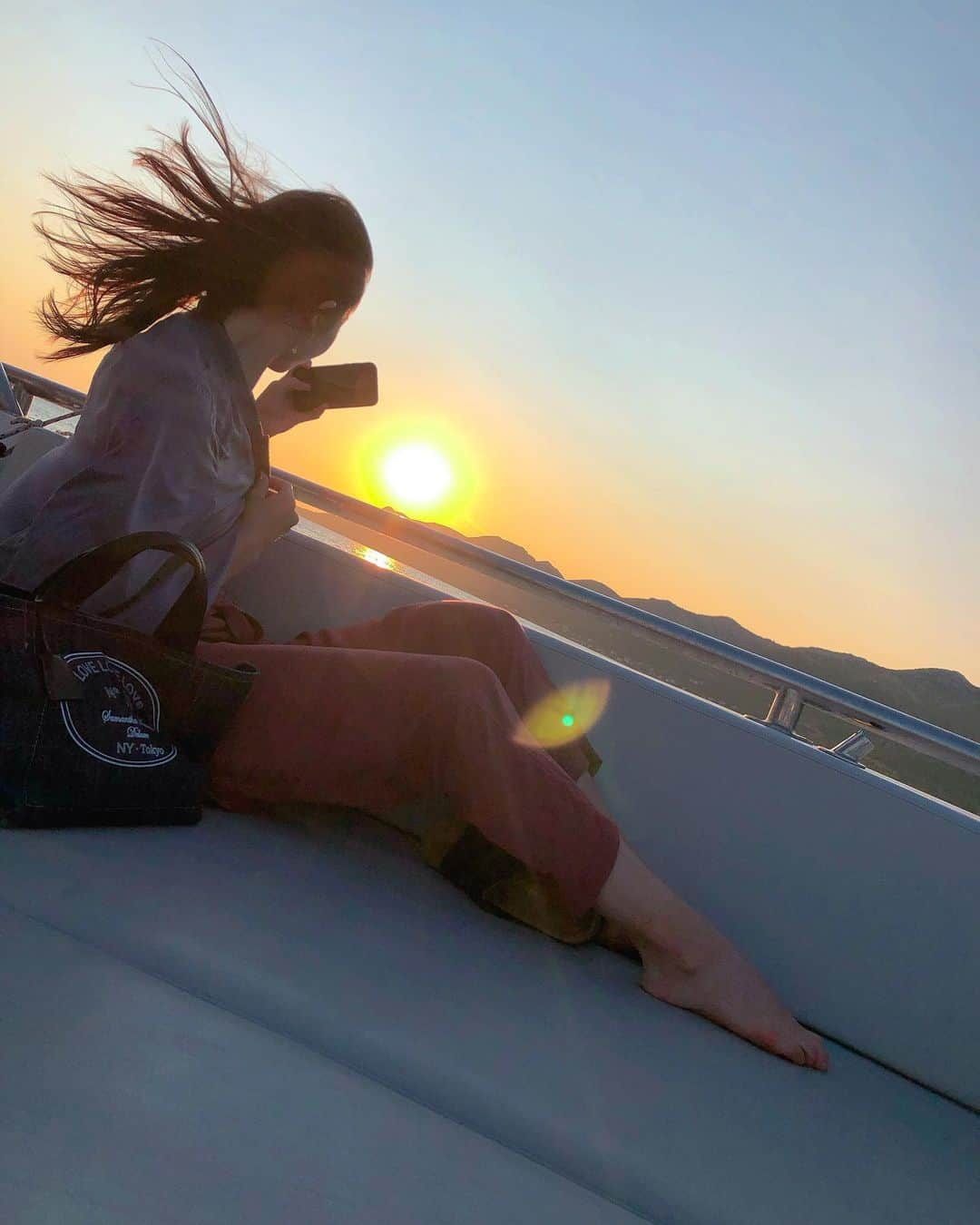 皆川夏穂さんのインスタグラム写真 - (皆川夏穂Instagram)「✨Diamond Sunset✨﻿ ﻿ ﻿ #croatia #sea #trainingcamp  #2枚目😂」7月13日 7時08分 - kaho_minagawa0820