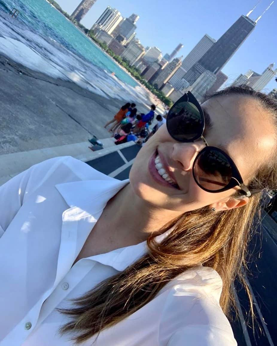 アナ・イバノビッチさんのインスタグラム写真 - (アナ・イバノビッチInstagram)「Hi Chicago ☀👋」7月13日 7時42分 - anaivanovic