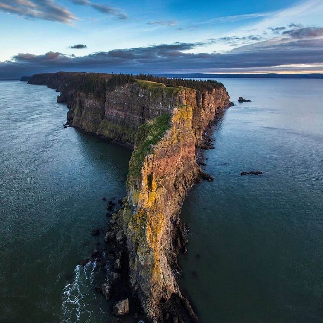 Explore Canadaさんのインスタグラム写真 - (Explore CanadaInstagram)「Make sure you bring your hiking shoes and a picnic to enjoy the aptly-named Cape Split Provincial Park. This Nova Scotia landmark provides a 12.9-kilometres (8-mile) hiking trail featuring beautiful wildflowers, local wildlife, and a front row seat to the Bay of Fundy. #ExploreCanada⁠⠀ .⁠⠀ 📷: @lenwagg_photo⁠⠀ 📍: @visitnovascotia ⁠⠀ #VisitNovaScotia #CapeSplit ⁠⠀」7月13日 8時27分 - explorecanada