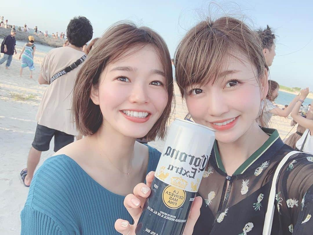 桃さんのインスタグラム写真 - (桃Instagram)「沖縄のコロナフェスへ🍻 たまたまあいのりアジアンジャーニーに出てたドクターモリモリにバッタリ会って話しかけてもらいました🚌✨はじめましてだったけど、一方的に拝見させてもらっていましたぁぁあ🥺🙏🏻✨ 知り合いが意外に沢山いて楽しかった😂🙌🏻 #コロナフェス #あいのり #アジアンジャーニー #ドクターモリモリ #ラブワゴン仲間 #猪鼻ちひろ @inohanachihiro」7月13日 21時16分 - momo.official