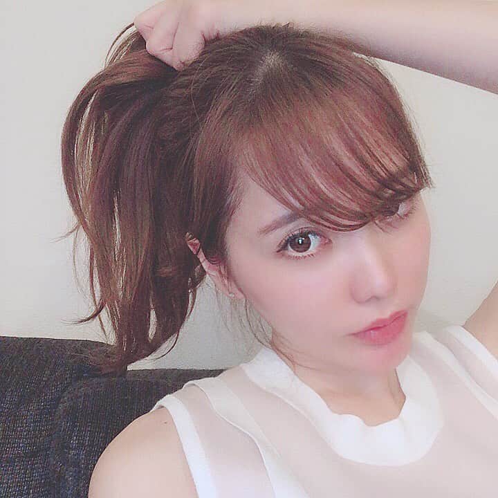 Aoiさんのインスタグラム写真 - (AoiInstagram)「今日もポニーテール🐴 髪が明るい習慣もあと少し💡 意外と好評でした😳 人の印象ってヘアカラーによって ガラッと変わるから楽しい💕  #ヘアカラー#ヘアスタイル#ポニーテル#selfie」7月13日 22時21分 - aoioa