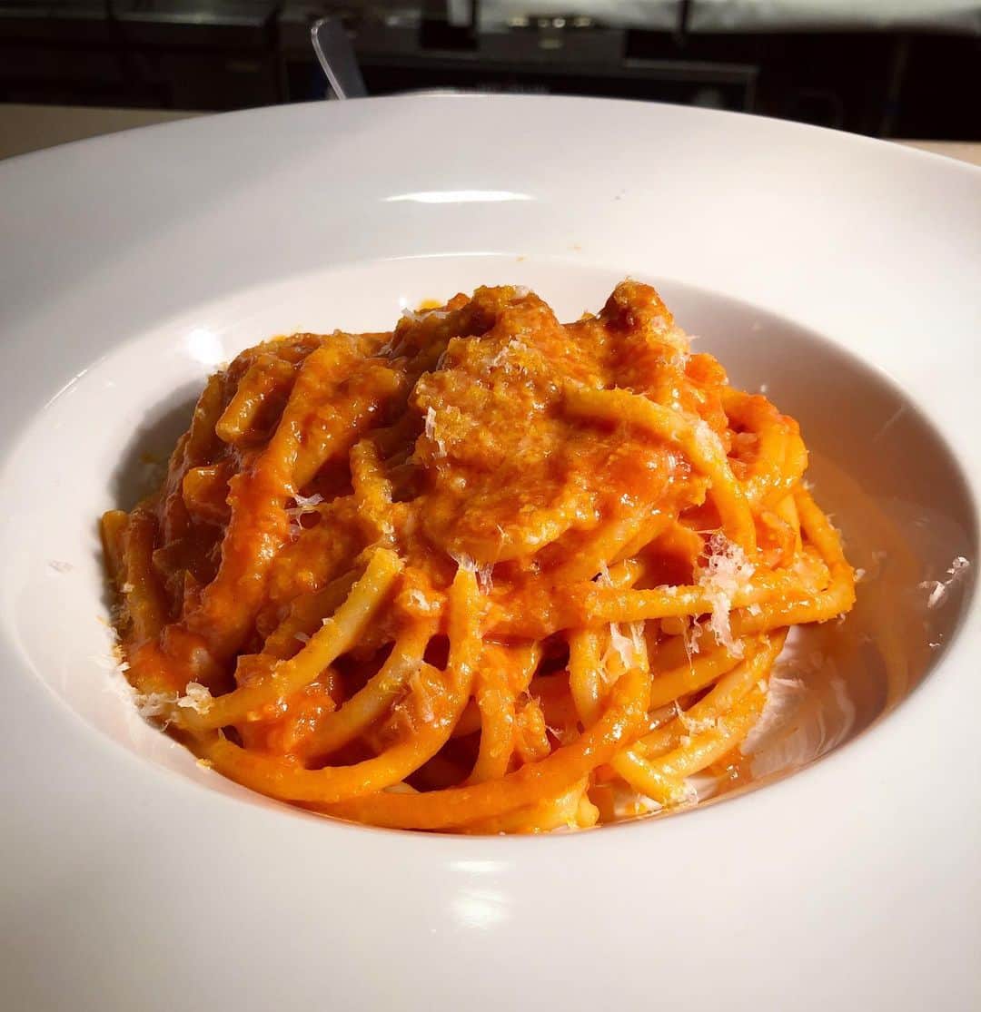 Arancino at The Kahalaさんのインスタグラム写真 - (Arancino at The KahalaInstagram)「Bucatini Alla Amatriciana ~ pancetta, onion, house made tomato sauce 🍝 [lunch menu]  #arancinokahala #arancino #italian #bestitalianfood #hawaii #italianrestaurant #amatriciana #イタリア #pancetta #italia #hawaiisbestkitchens #honolulu #honolulumagazine #thefeedfeed #frolichawaii #アランチーノアットザカハラ #アランチーノ #イタリアン #ハワイ #おいしい #ホノルル #haleainaawards #pasta #ハワイ旅行 #ハワイ大好き #パスタ #トマト #tomato #bucatini」7月13日 15時28分 - arancinokahala