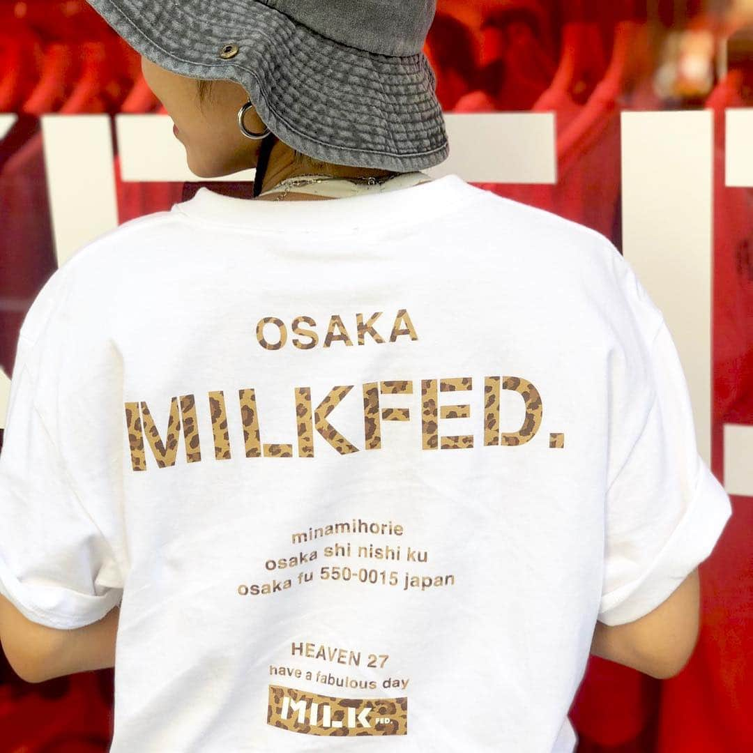 MILKFED.さんのインスタグラム写真 - (MILKFED.Instagram)「<<MILKFED.南堀江 POP UP SHOP﻿>>﻿ ﻿大好評！大人気の限定アイテム！﻿ ﻿ なくなる前に南堀江店へぜひ！！ ﻿ ﻿ SS TEE OSAKA LEOPARD ¥3,000+TAX﻿ ﻿﻿ ﻿ 店舗の場所に悩んだら﻿ お気軽に店舗までご連絡ください♡﻿ ﻿ #milkfed #milkfedjp﻿﻿﻿﻿ #ミルクフェド ﻿#kawaii﻿﻿ #casualstyle ﻿﻿﻿﻿﻿﻿﻿﻿#TEE﻿﻿ #ガーリーストリート﻿﻿﻿﻿﻿﻿﻿ ﻿﻿﻿﻿ ﻿」7月13日 16時04分 - milkfedjp