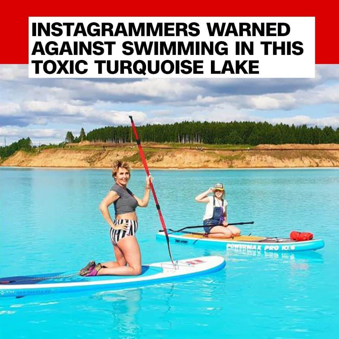 CNNさんのインスタグラム写真 - (CNNInstagram)「The calm turquoise waters of the “Novosibirsk Maldives” in Siberia are a magnet for Instagrammers desperate to take the perfect selfie. But it’s actually a toxic artificial pond used to dump ash from a nearby coal plant. The company that runs the plant says the water, which gets its spectacular color from its depth and the various metal oxides dissolved in it, is unsafe for swimming. Despite the warning, people have continued to flock to the site. (📸: Sur Novosiberiask/Instagram)」7月13日 17時00分 - cnn