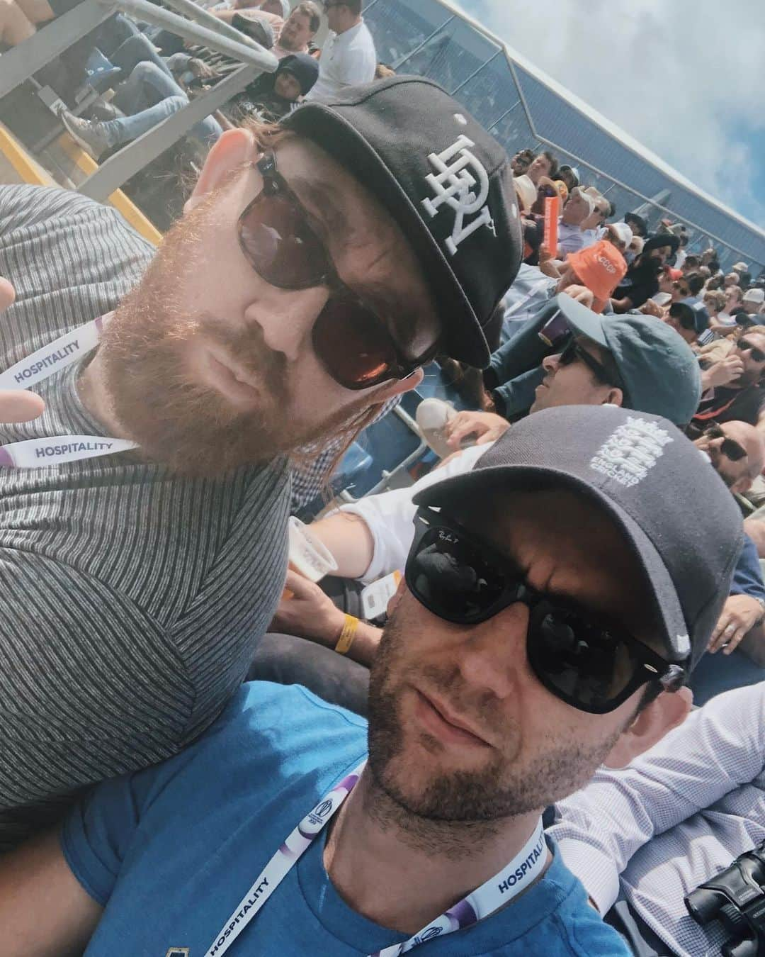 マシュー・ルイスのインスタグラム：「What a day at Edgbaston. Thanks to the @icc for hosting me... and @Davecribb. Beating the Old Enemy and making the World Cup Final. One game away from history. Come on England. Bring it home. 🏴󠁧󠁢󠁥󠁮󠁧󠁿🦁🦁🦁🏴󠁧󠁢󠁥󠁮󠁧󠁿 @cricketworldcup #CWC19」