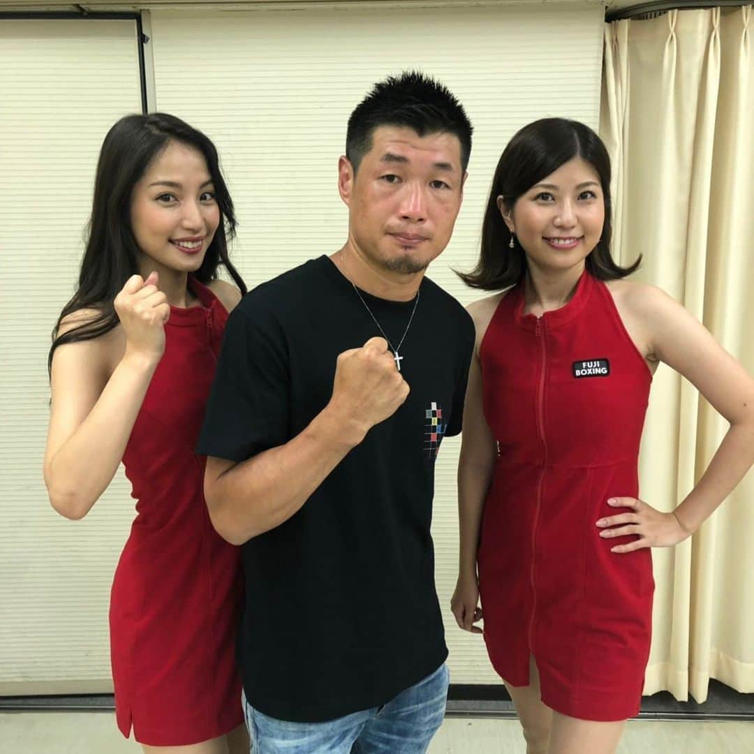 蒼怜奈さんのインスタグラム写真 - (蒼怜奈Instagram)「なんと！長谷川穂積さんと撮っていただきました！！ #長谷川穂積 #蒼怜奈 #天野麻菜」7月13日 18時53分 - the_reinuts