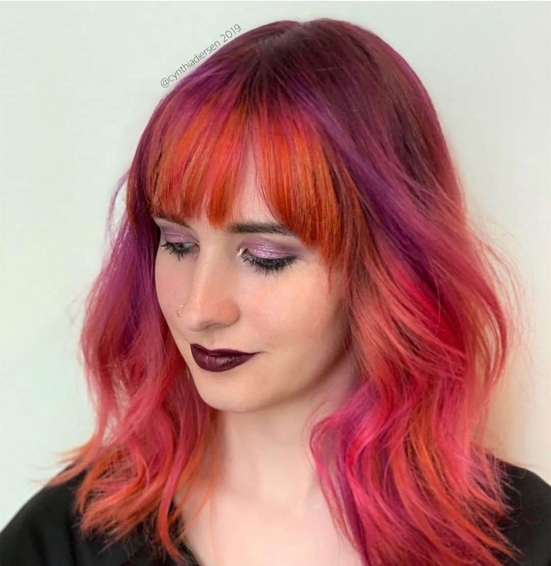 CosmoProf Beautyさんのインスタグラム写真 - (CosmoProf BeautyInstagram)「Feelin' This Fuchsia Colormelt💕🔥 ✨ Hair by @cynthiadiersen who painted this beauty using customized @chihaircare Chromashines to create this look.  Find all 9 CHI #Chromashine shades at #cosmoprofbeauty where you are #licensedtocreate . . . #repost #farouksystems #chihaircare #colourmelt #colormelting #colorfulhair #creativecolor #orangehair #pinkhair」7月14日 8時05分 - cosmoprofbeauty