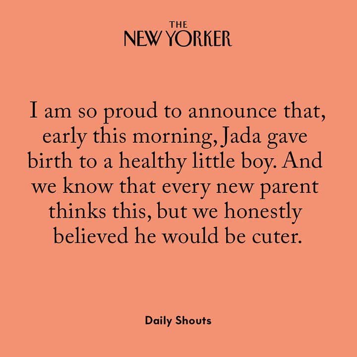 The New Yorkerさんのインスタグラム写真 - (The New YorkerInstagram)「What people really think about their new babies. Tap the link in our bio to read more.」7月14日 6時37分 - newyorkermag