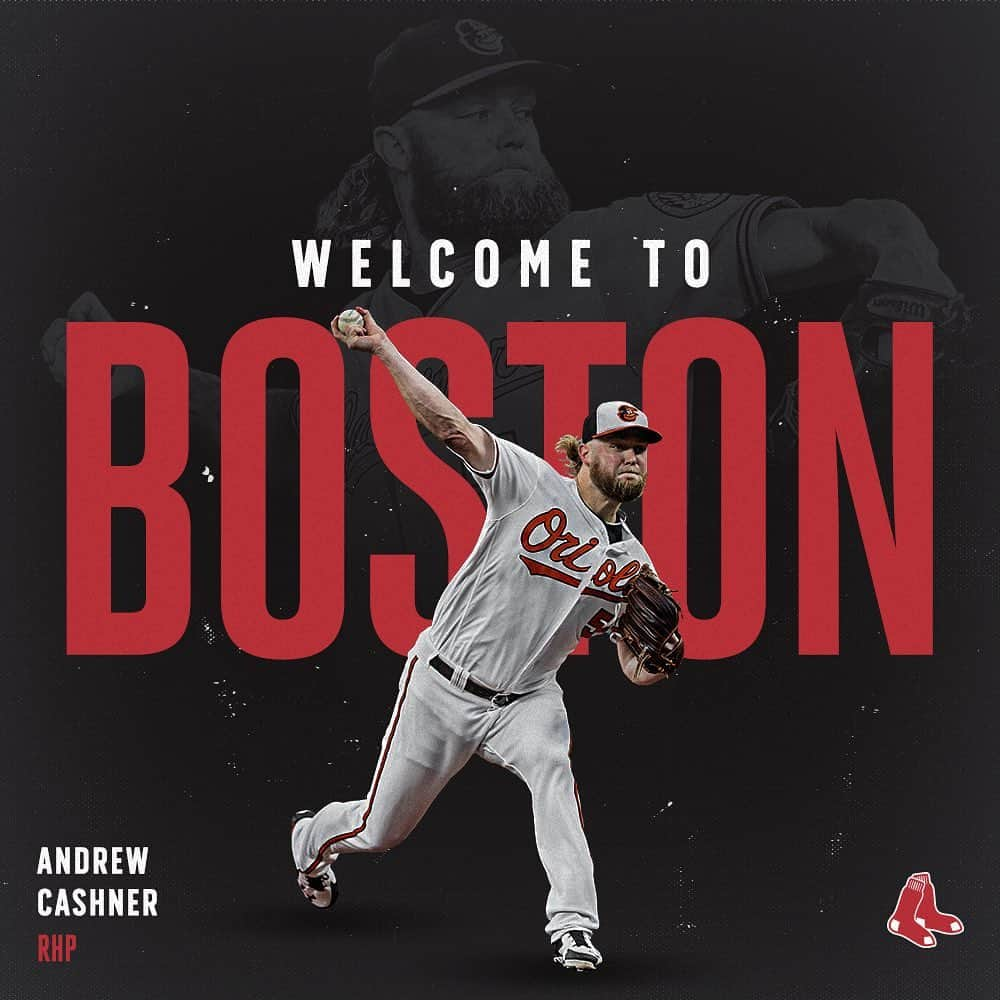 ボストン・レッドソックスさんのインスタグラム写真 - (ボストン・レッドソックスInstagram)「Help us welcome Andrew Cashner to the 2019 #RedSox!」7月14日 7時10分 - redsox