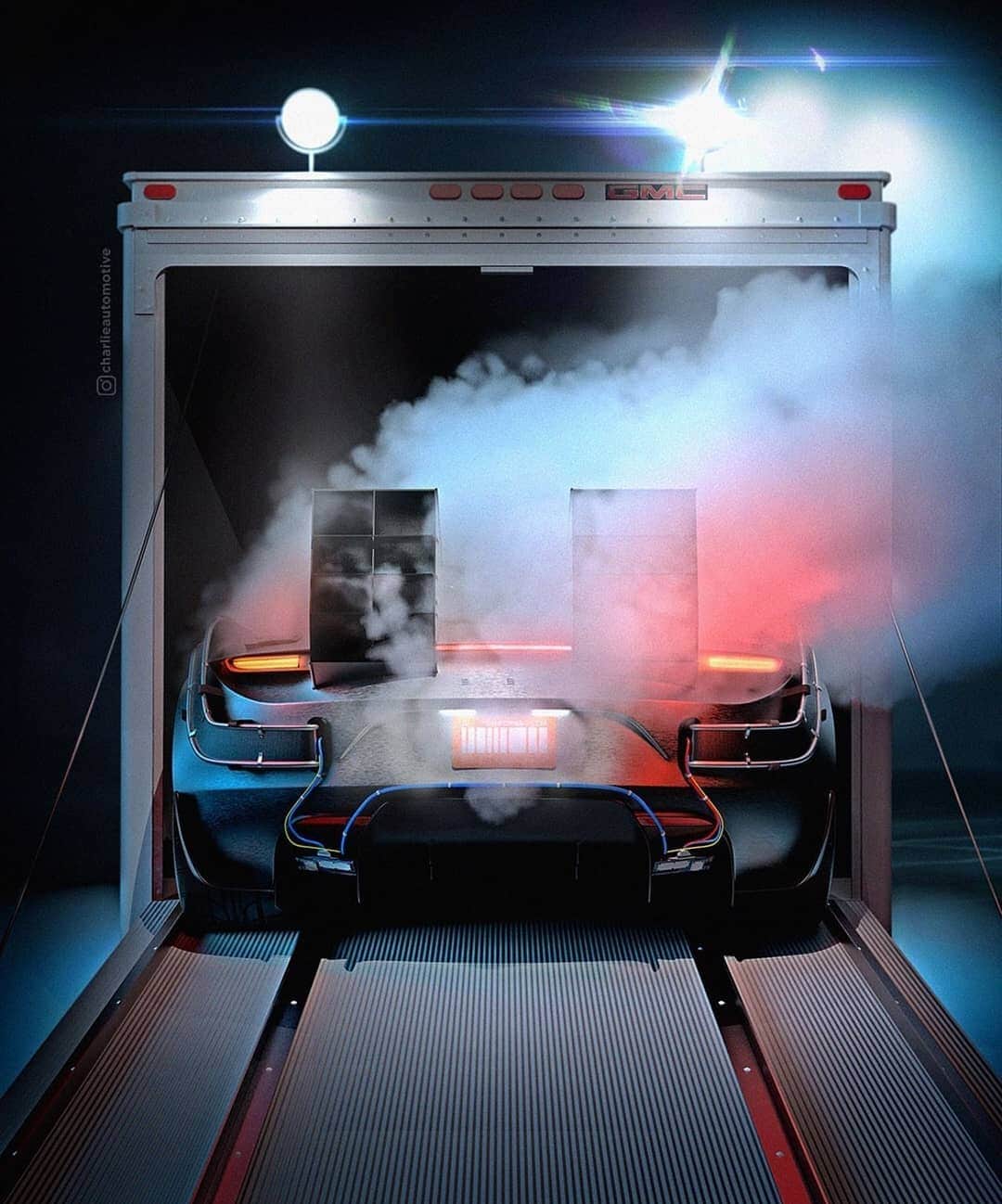 マーケス・ブラウンリーさんのインスタグラム写真 - (マーケス・ブラウンリーInstagram)「Absolutely unreal SpaceX Tesla Roadster + Back To The Future collab art by @charlieautomotive」7月13日 23時00分 - mkbhd