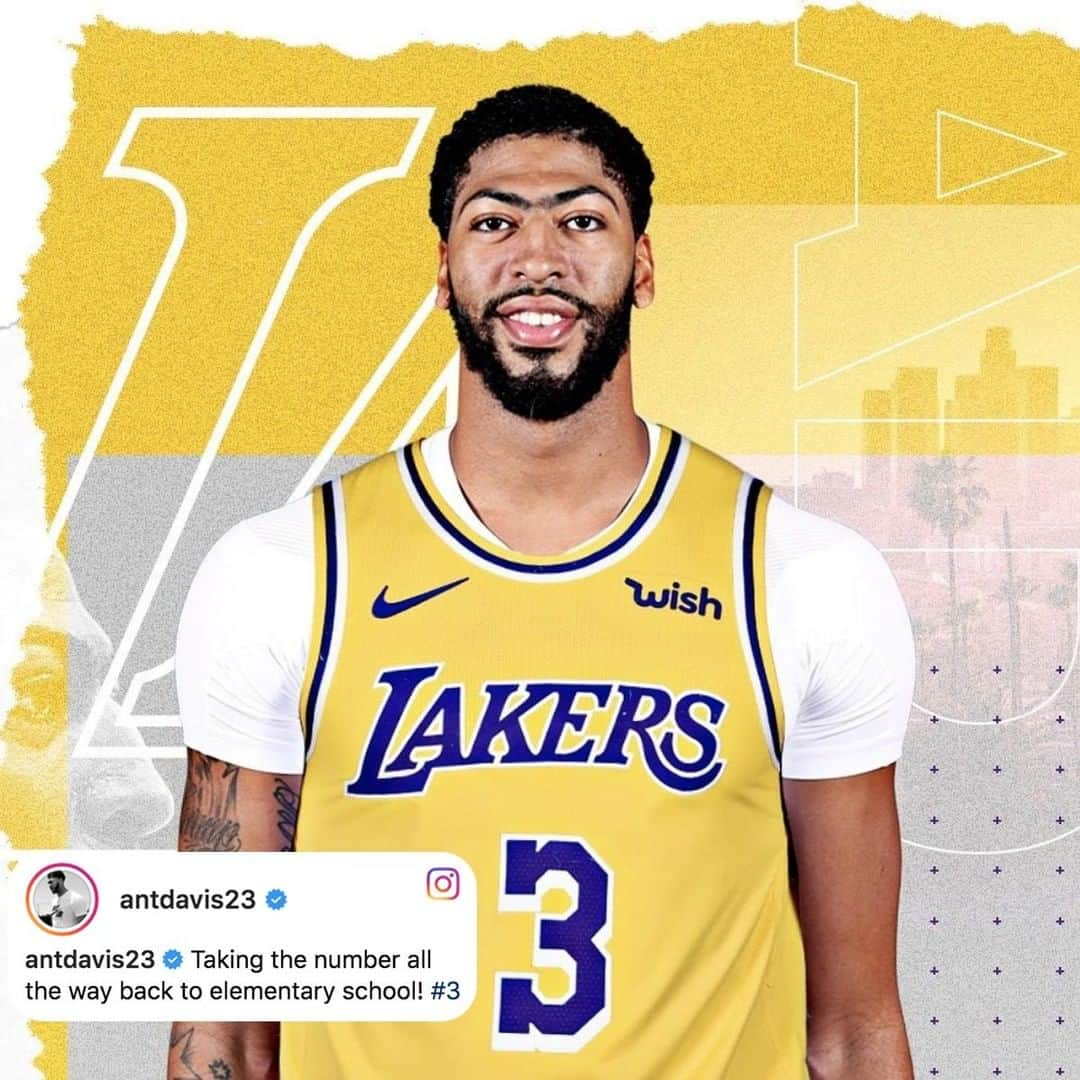 スポーツセンターさんのインスタグラム写真 - (スポーツセンターInstagram)「Anthony Davis is throwing it back for his new number in LA!」7月14日 0時46分 - sportscenter