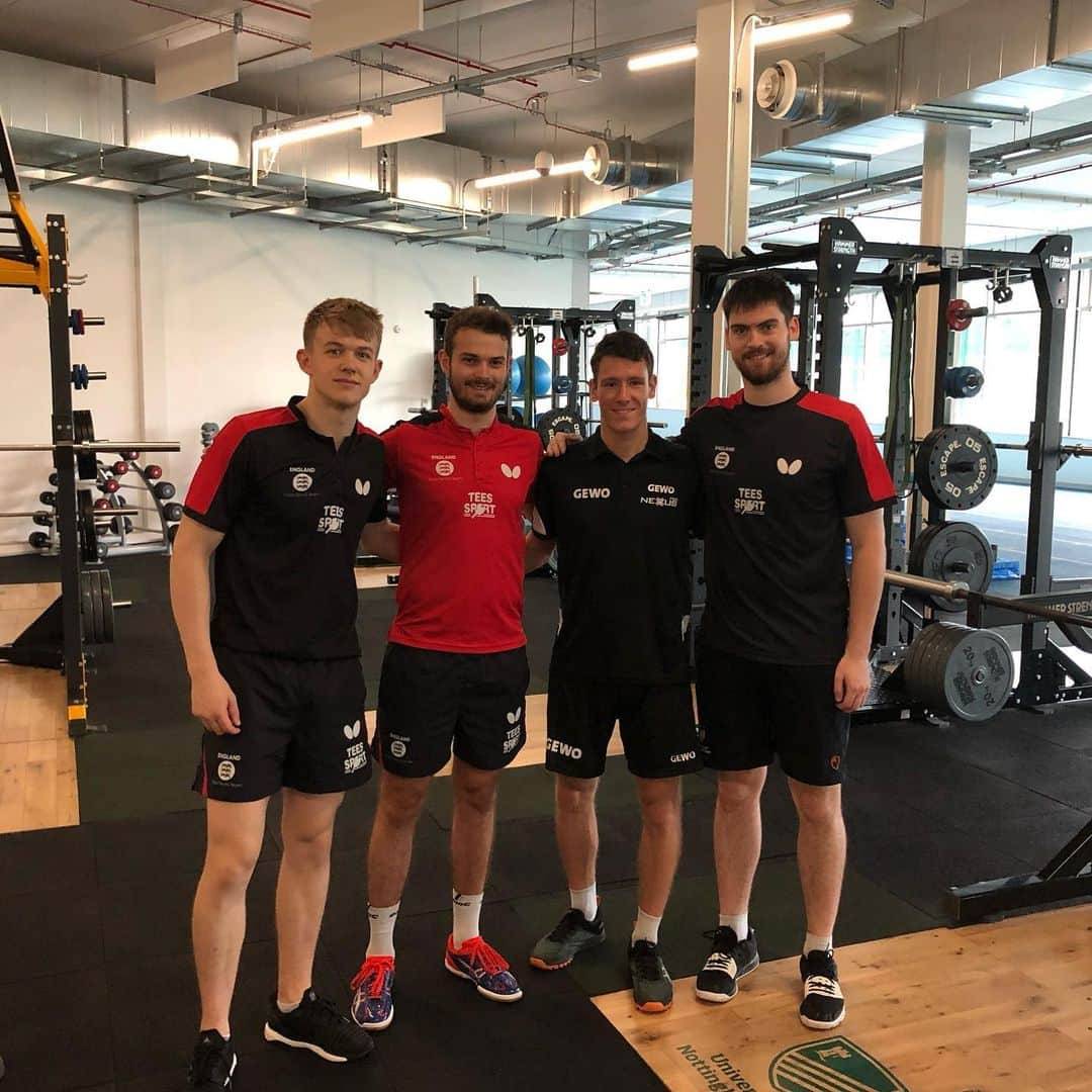 サム・ウォーカーさんのインスタグラム写真 - (サム・ウォーカーInstagram)「Good training camp this week in Notts preparing for the Commonwealth Championships and the new season! 💪🏻🏴󠁧󠁢󠁥󠁮󠁧󠁿🏓」7月14日 2時09分 - samwalker_tt