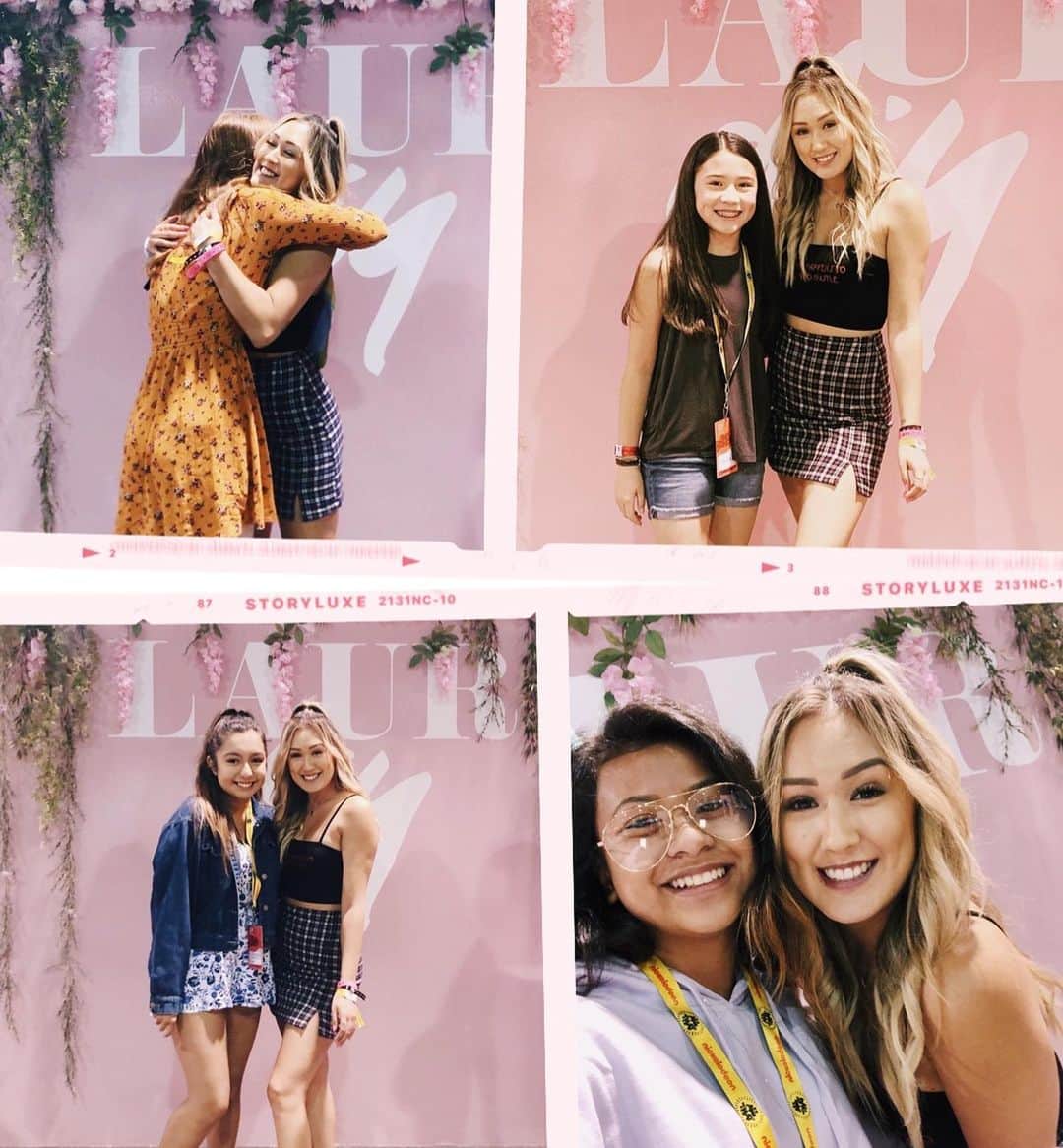 Lauren Riihimakiさんのインスタグラム写真 - (Lauren RiihimakiInstagram)「thank you from the bottom of my heart to every #prettylittlelaur who came to the merch booth meet & greet!!!! I loved every single one of your hugs, inspirational stories and letters, and I’ll never be able to express my gratitude to all of you 💗 but just know I lovelovelove you ✨」7月14日 8時12分 - laurdiy