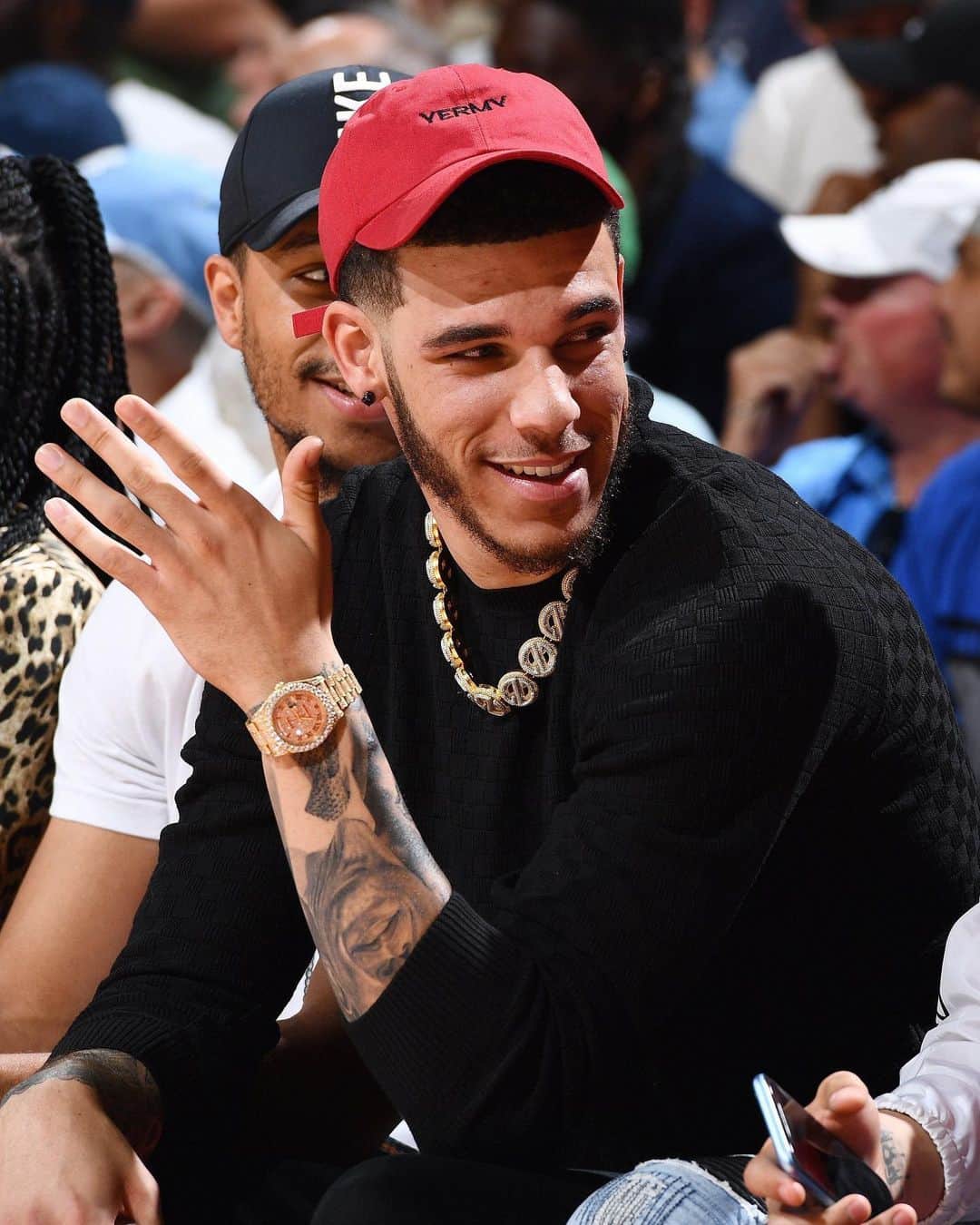 GQさんのインスタグラム写真 - (GQInstagram)「Lonzo Ball (@zo) combined classic and totally over the top with this blinged-out Rolex Day-Date. See the rarest, wildest, and most covetable watches spotted on celebrities this week at the link in bio.」7月14日 2時53分 - gq