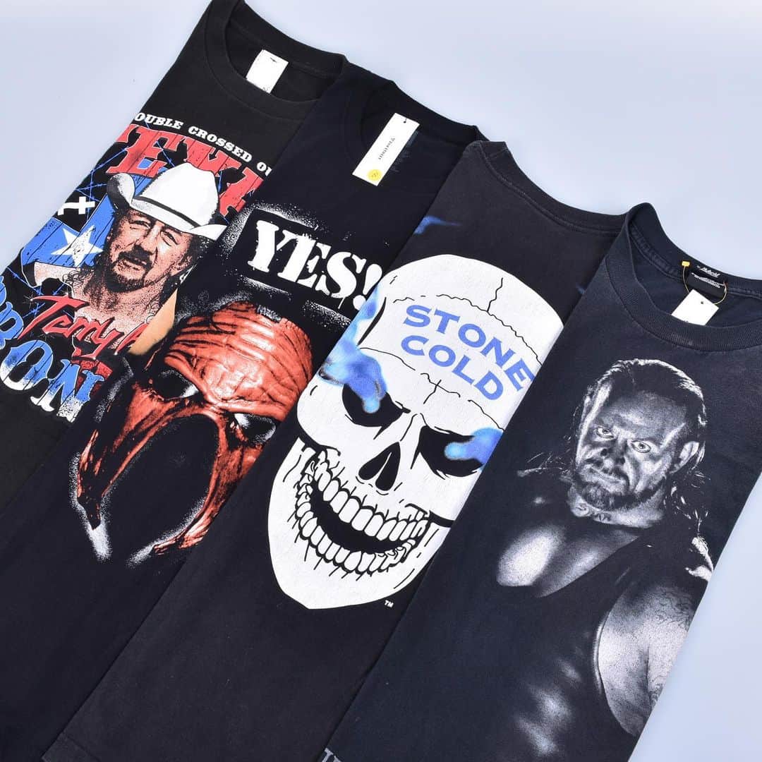 2nd STREET USAさんのインスタグラム写真 - (2nd STREET USAInstagram)「Buyer’s Special Choice Vol.1  WWE Tee’s and more $19-$29  Vintage collection handpicked in  Japan is heading to Melrose Ave! Vintage Pop-up at Melrose location 7/1 -7/31 ✖️✖️✖️✖️✖️✖️✖️✖️✖️✖️✖️✖️✖️✖️✖️✖️✖️ #2ndstreet #2ndstreetusa #2ndstreetvintage #vintage #wwe #stonecold #terryfunk #プロレス #90s #00s #sportfashion  #vintagetee #セカンドストリート #secondhand #buyandsell #japanesestyle #fashion #popup  #spring #deals #buyerschoices」7月14日 9時14分 - 2ndstreetusa