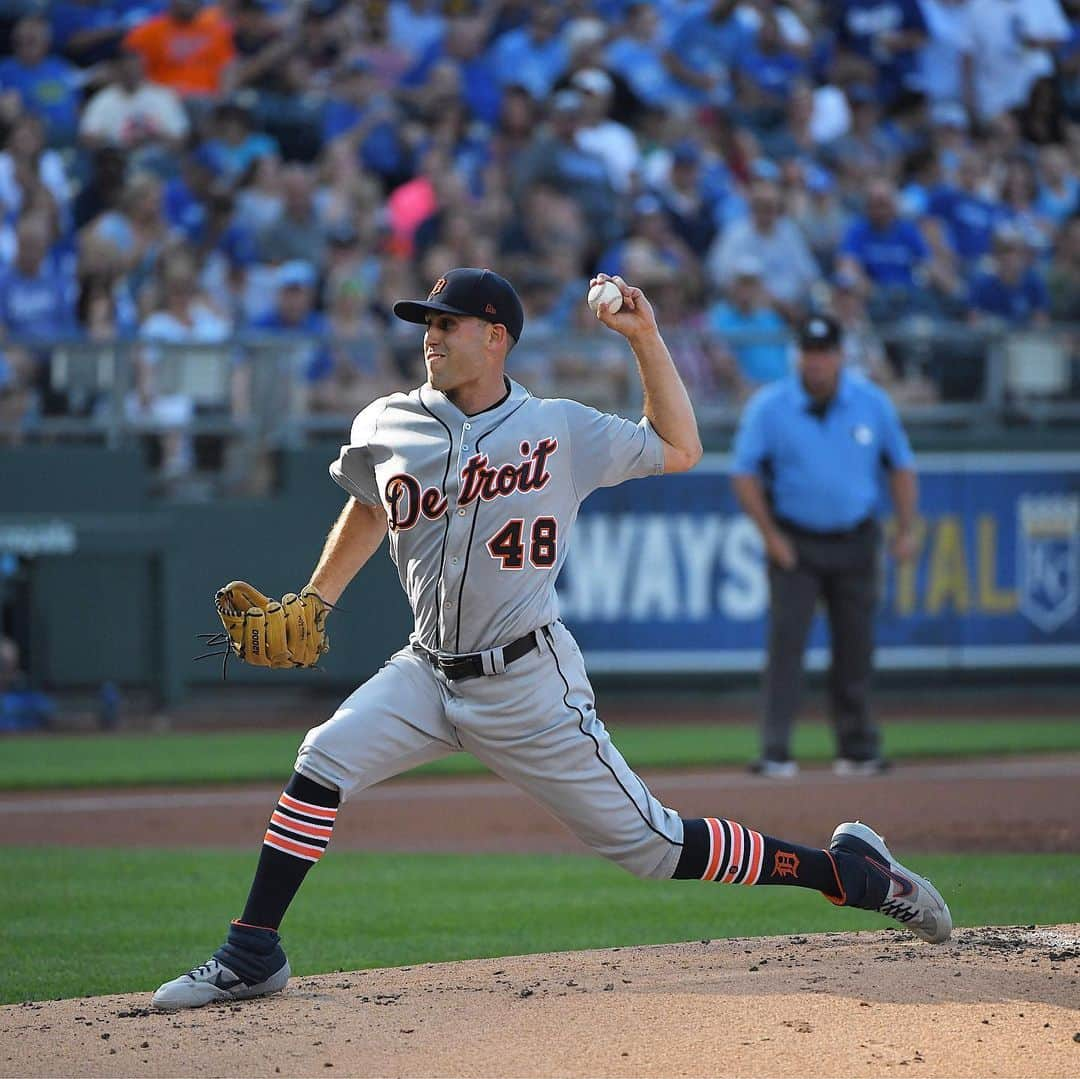 デトロイト・タイガースさんのインスタグラム写真 - (デトロイト・タイガースInstagram)「@matt_boyd48 recorded his 3rd straight 10+ strikeout game, becoming one of four #Tigers pitchers to have a streak that long.」7月14日 10時36分 - tigers