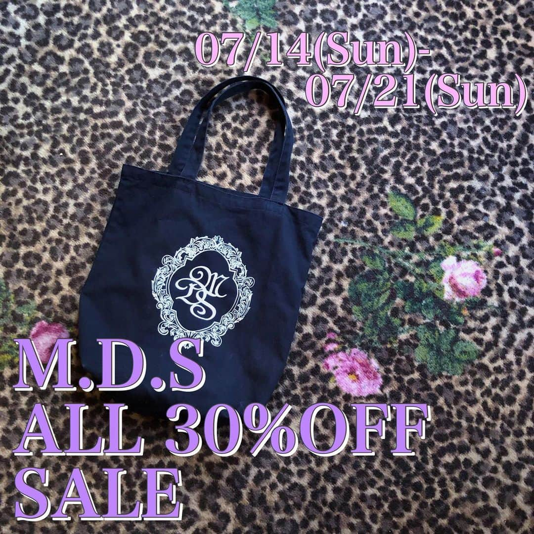 Midnight Dreamy Secretのインスタグラム：「本日より全品30%OFFセール開催です!!!! 一部50%OFFの商品もございます!!! . M.D.S史上最大セールです！ . お支払いの際に、下記クーポンコードを入力していただくと『全品30%OFF』になります! . 【クーポンコード: all30】 . 在庫に限りがあるので、お買い求めはお早めに！  ぜひこの機会お見逃しなく!!! 期間:2019/07/14-2019/07/21 23:59」